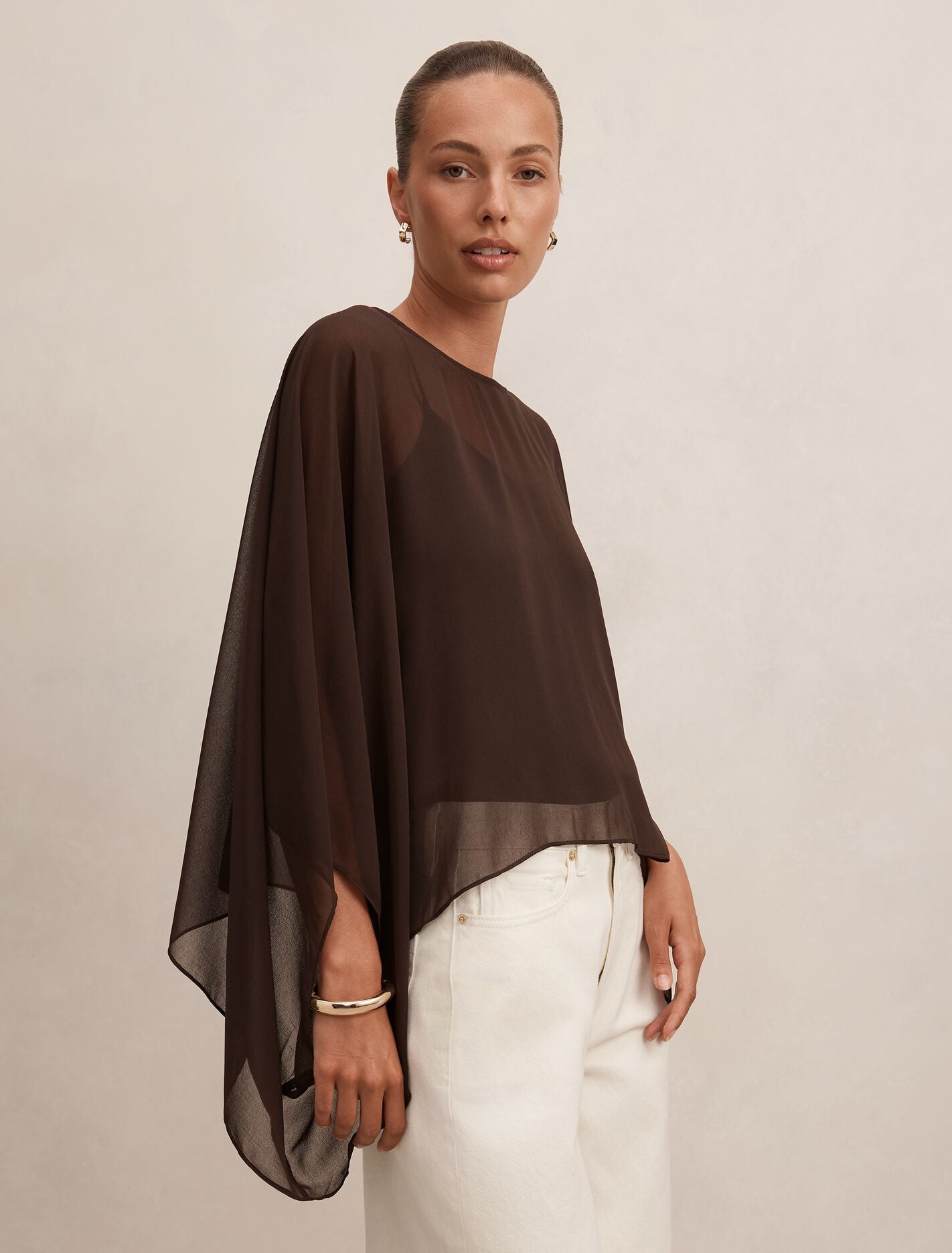 Gia Sheer Cape Top Forever New