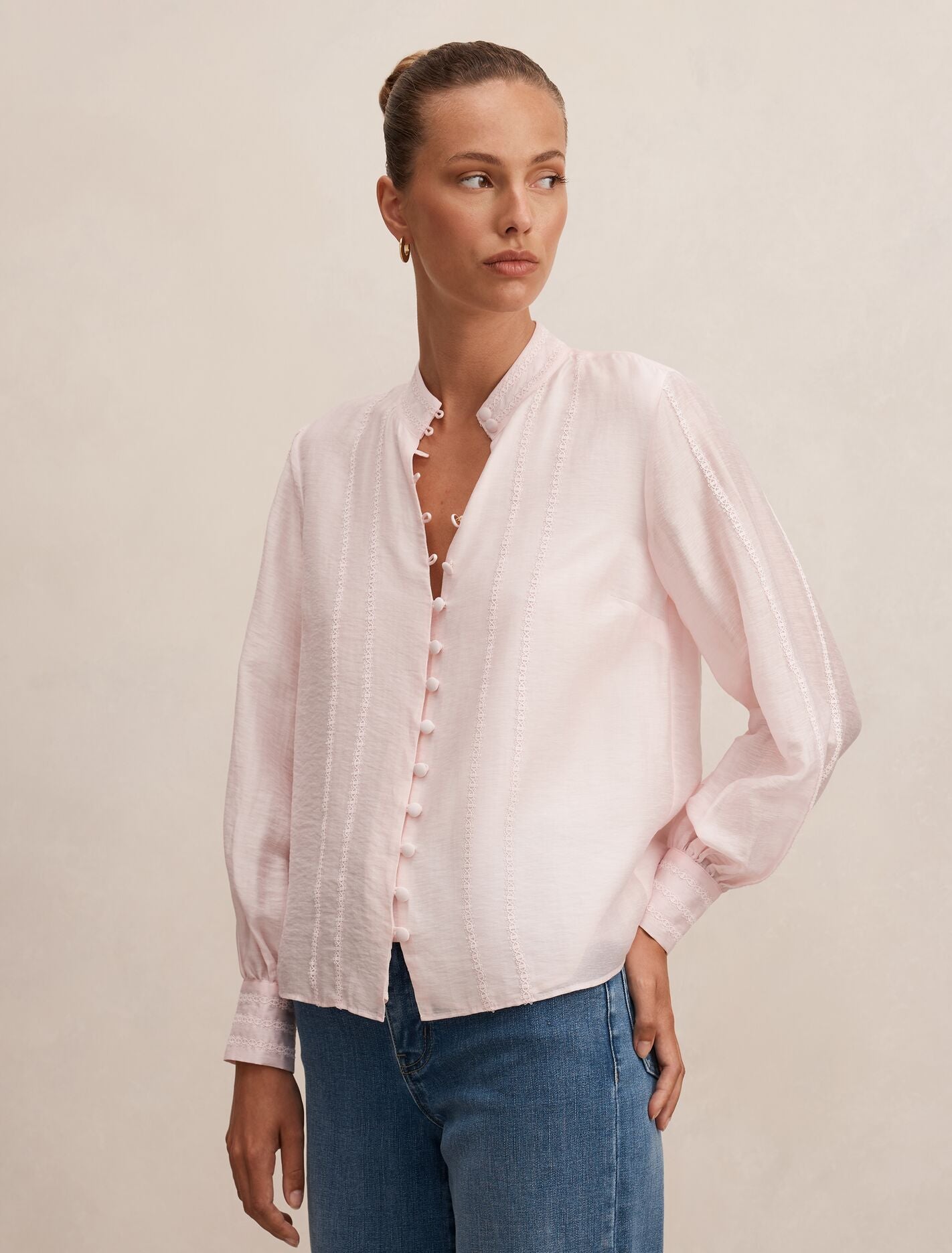 Astra Lace Trim Blouse Forever New
