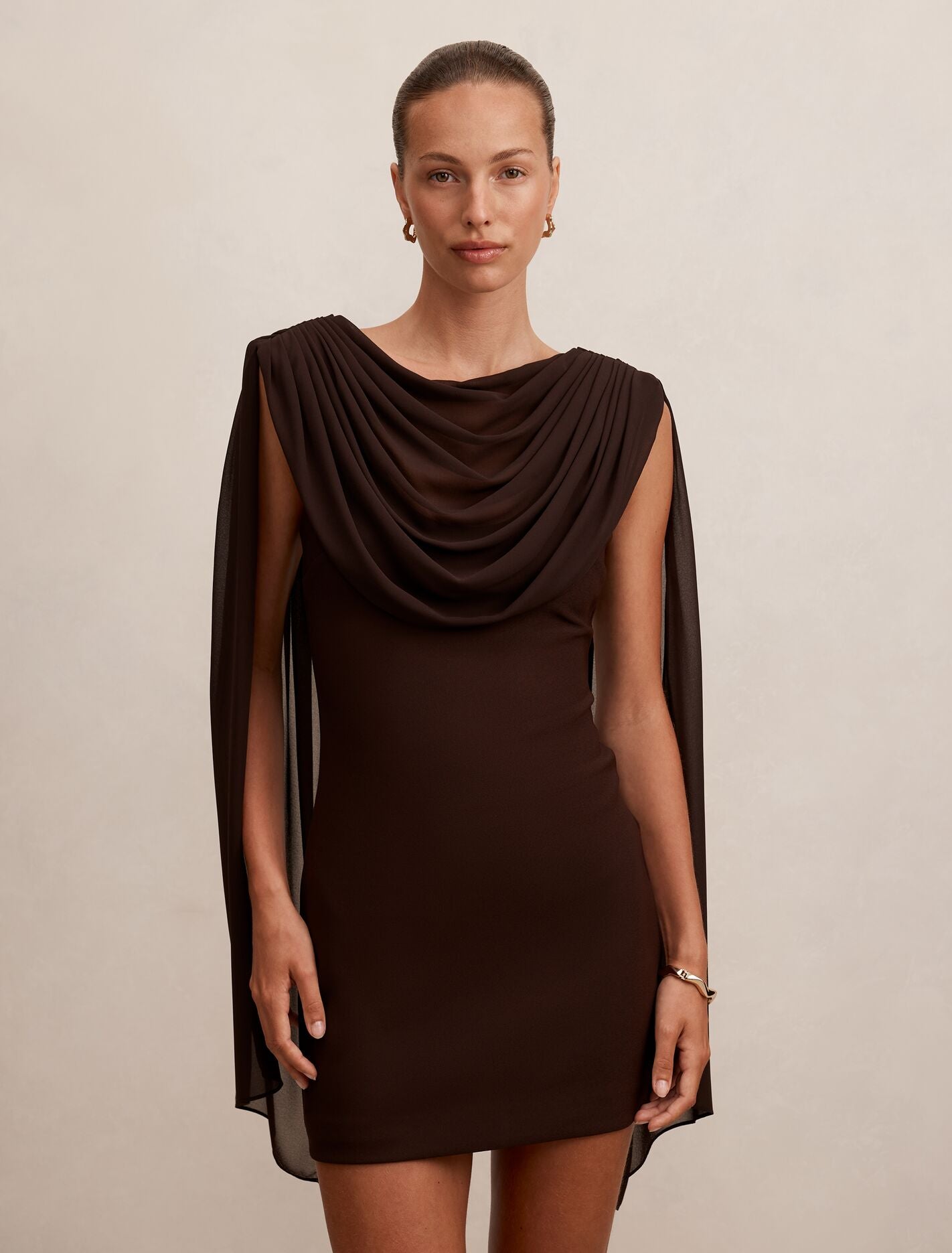 Bowie Mini Dress With Shawl Forever New