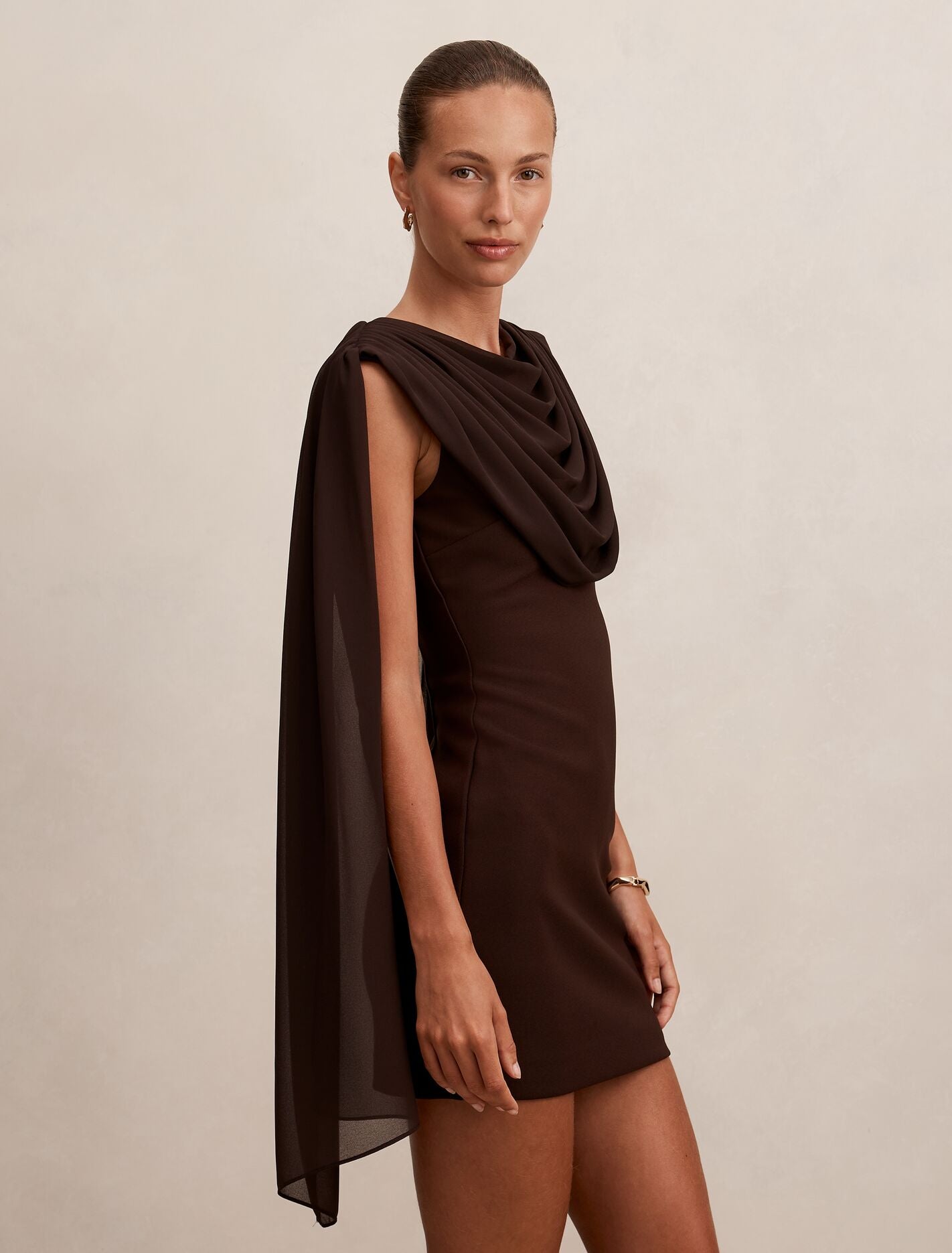 Bowie Mini Dress With Shawl Forever New