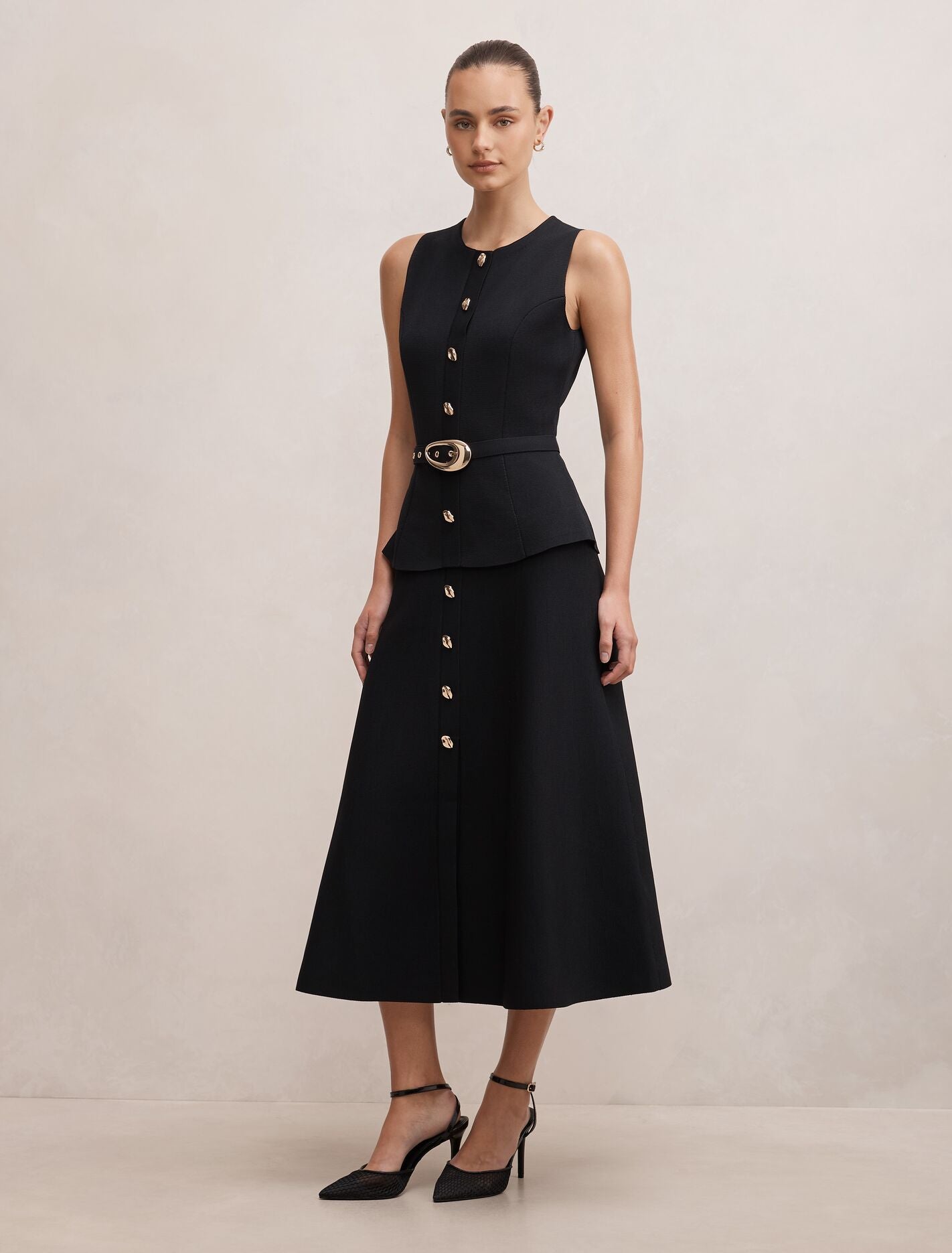 Amelia Layered A-Line Midi Dress Forever New