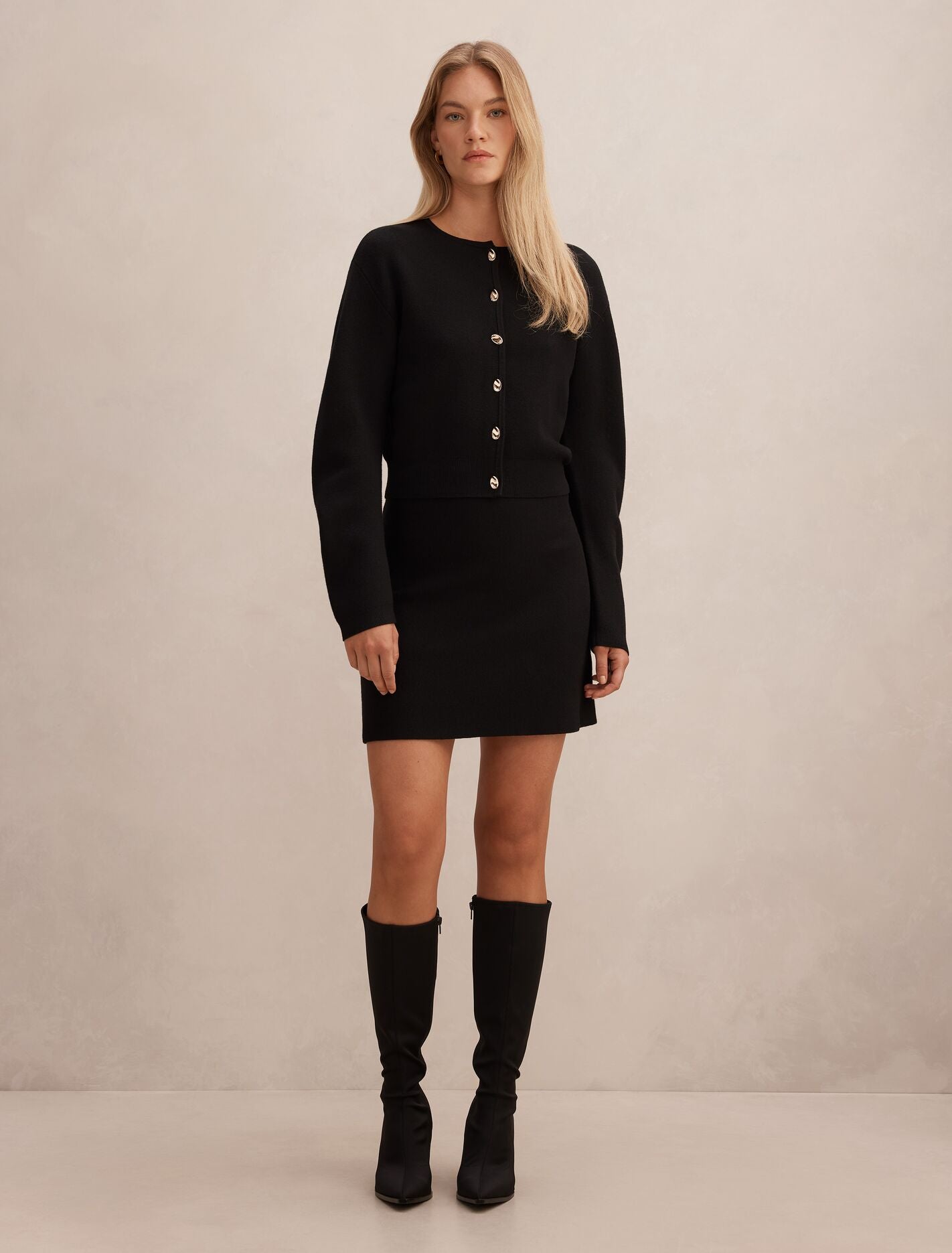 Karla Knit Mini Skirt Forever New