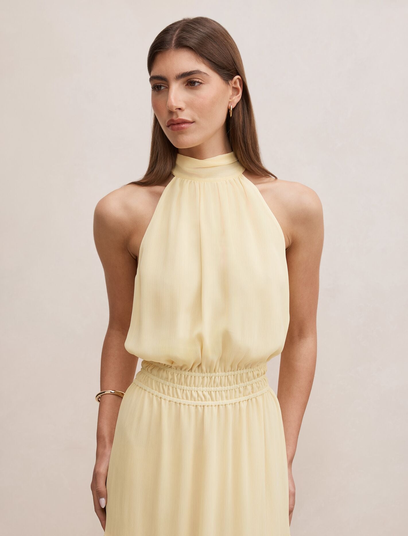 Lauren Tiered Halter Maxi Dress Forever New
