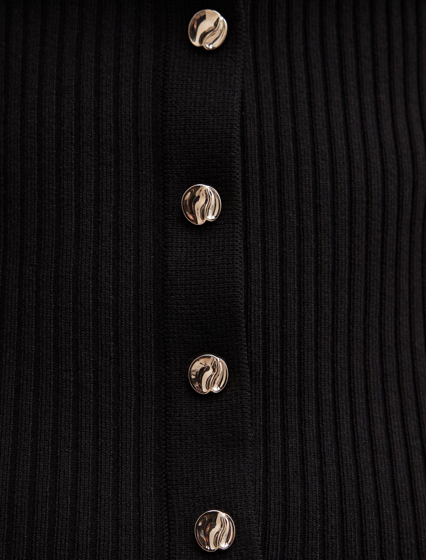 Sophie Button Through Rib T-Shirt Forever New