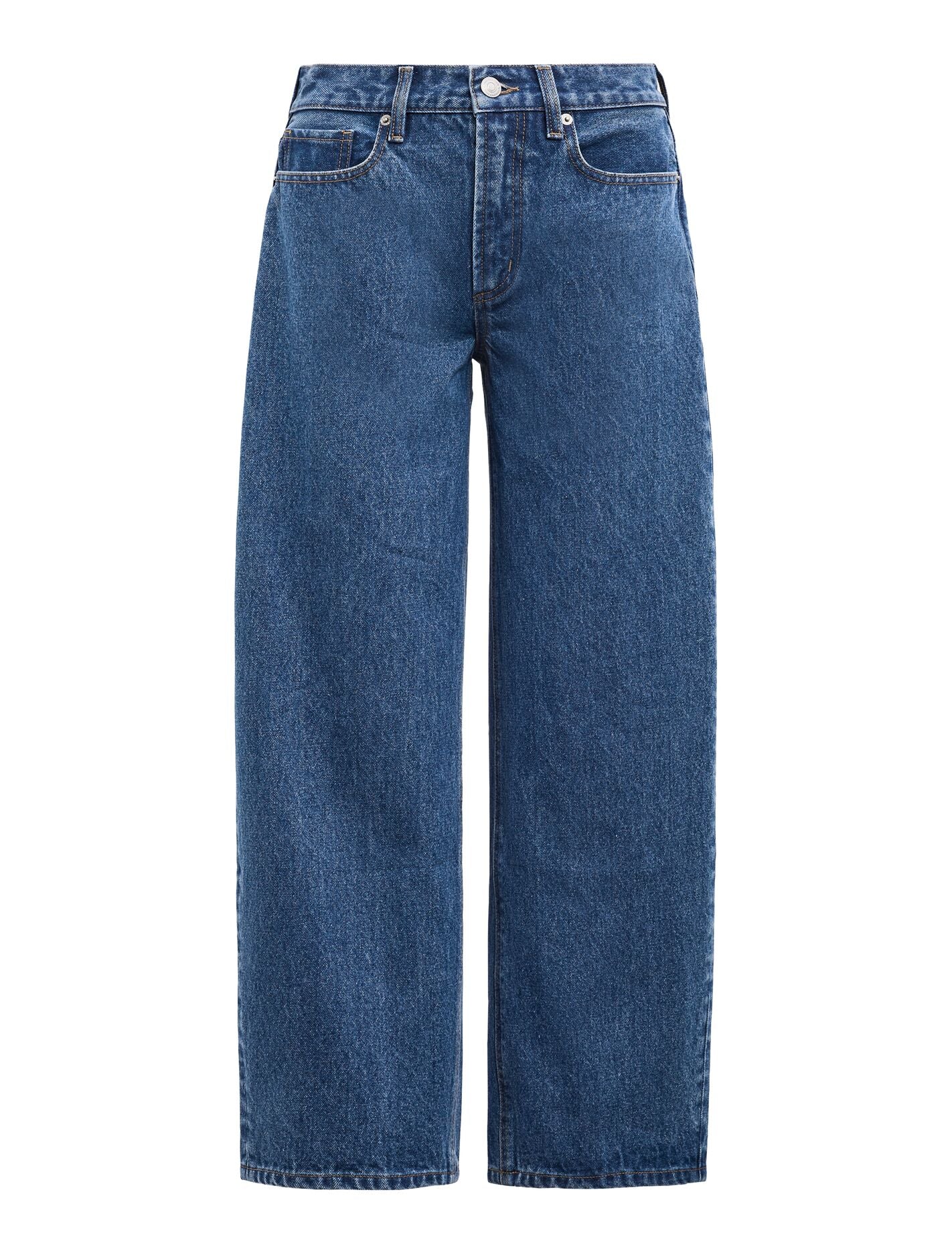 Emma Petite Mid Rise Barrel Jeans Forever New