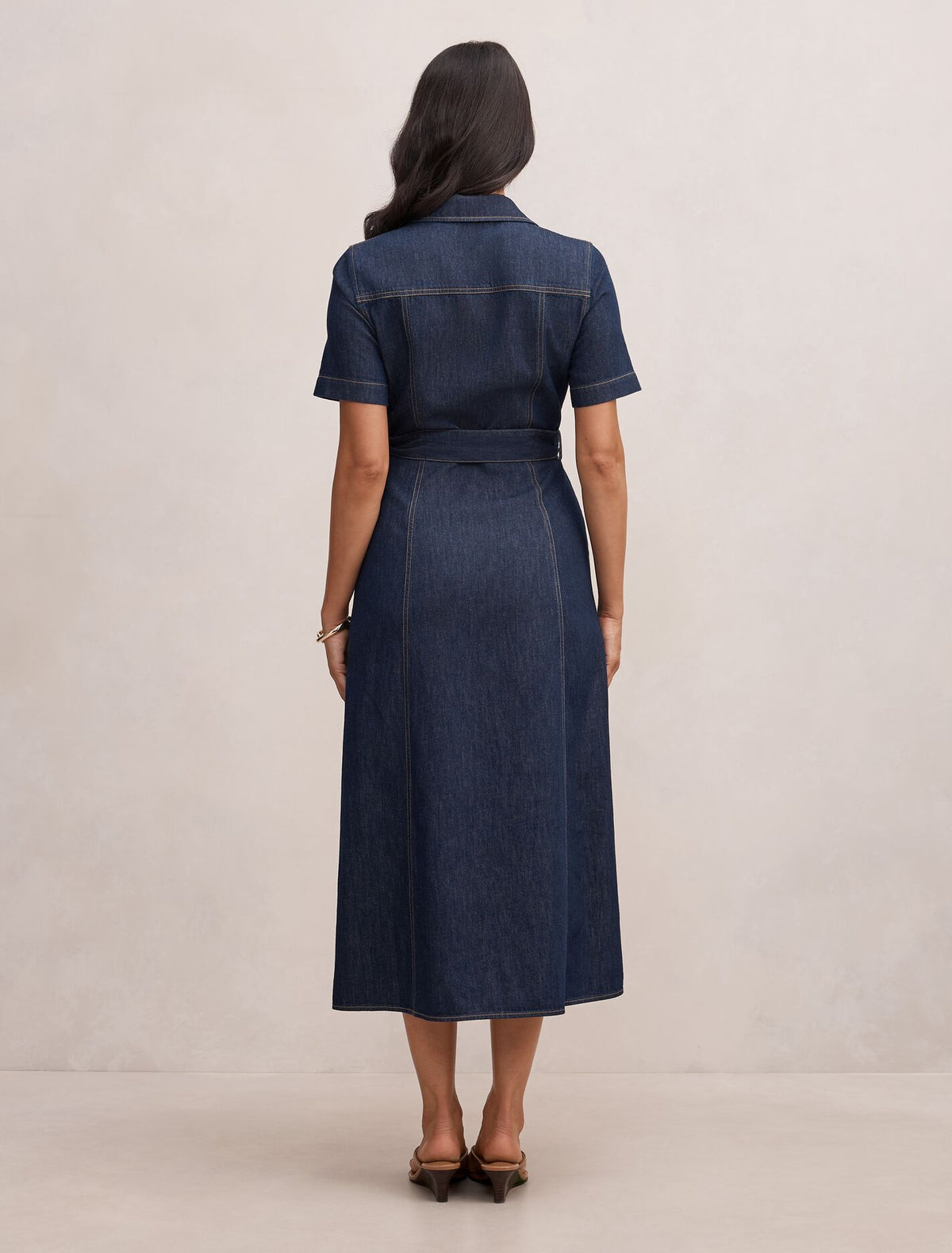 Millie Denim Midi Shirt Dress Forever New