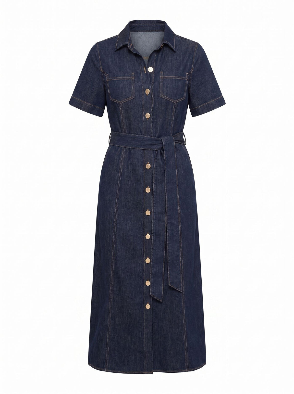 Millie Denim Midi Shirt Dress Forever New