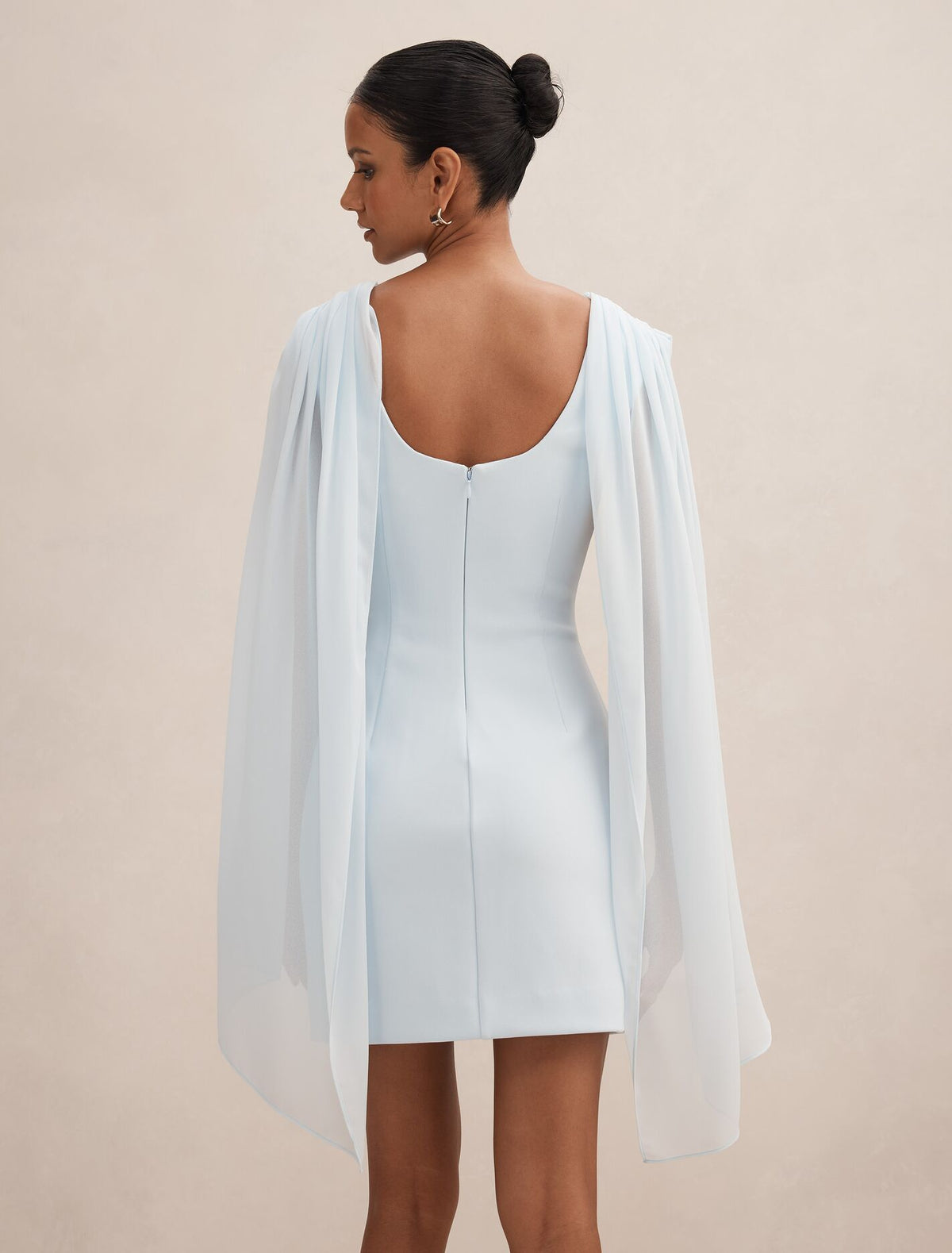 Bowie Petite Mini Dress With Shawl Forever New