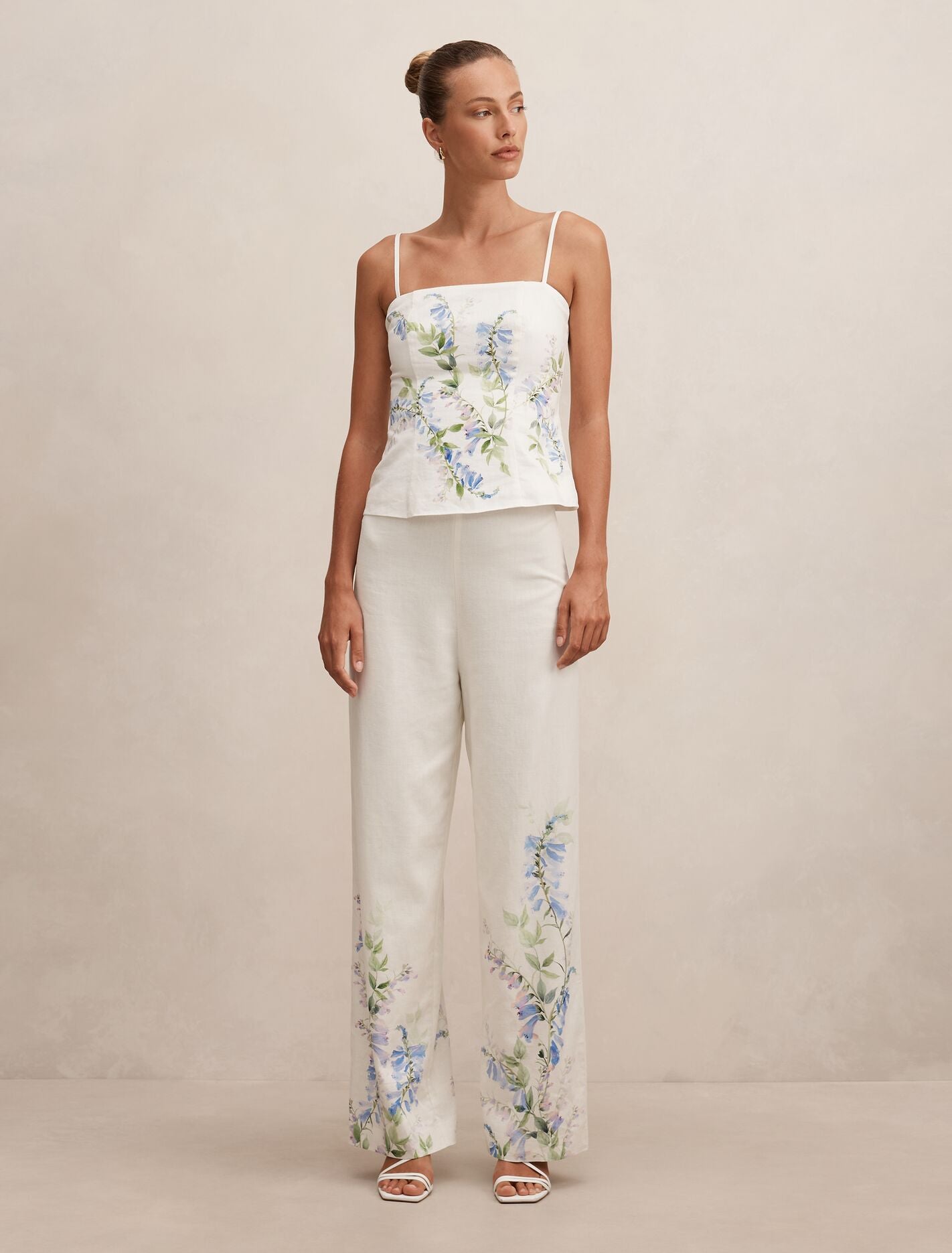 Soleil Floral Placement Print Pants Forever New