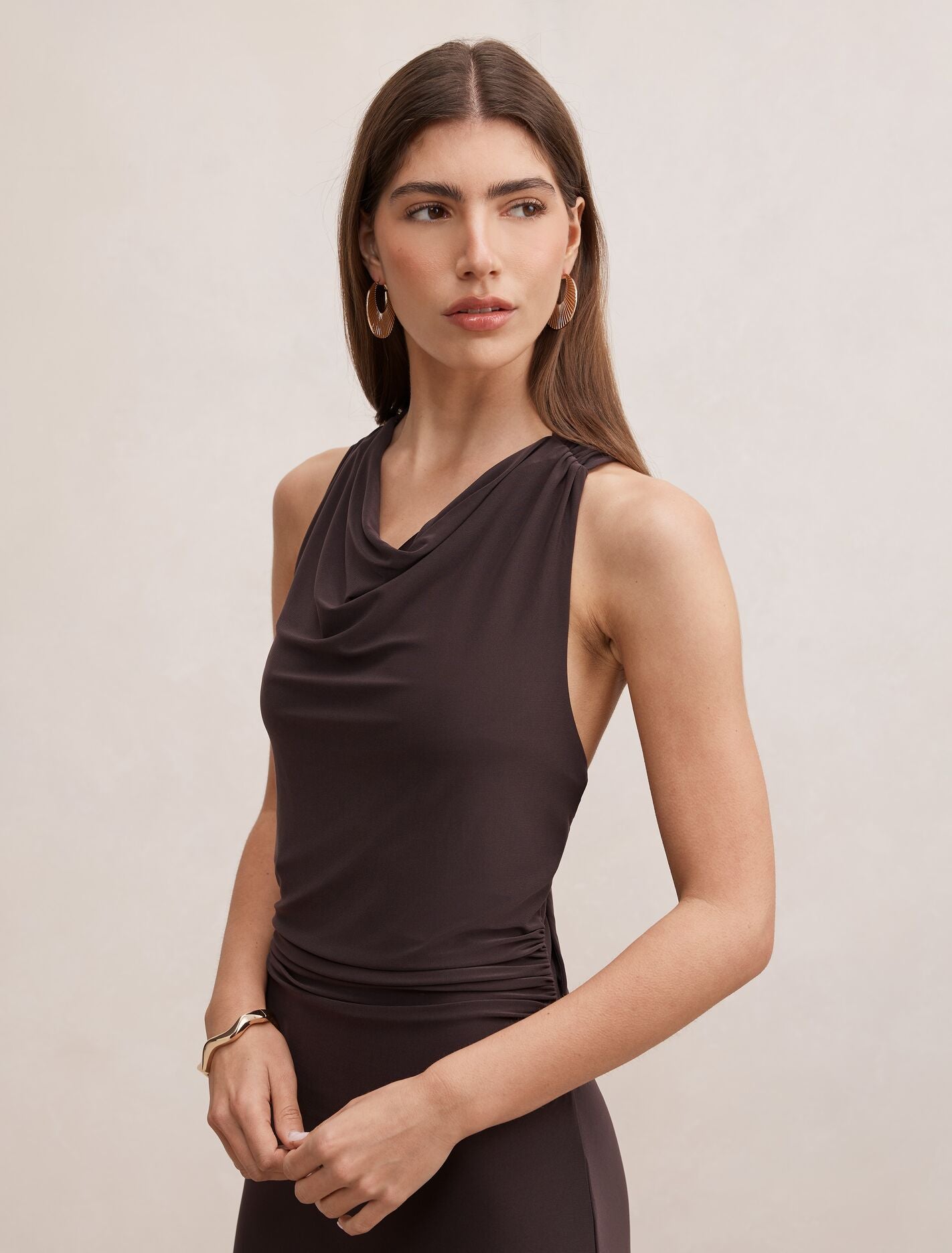 Jae Bubble Back Hardware Maxi Dress Forever New