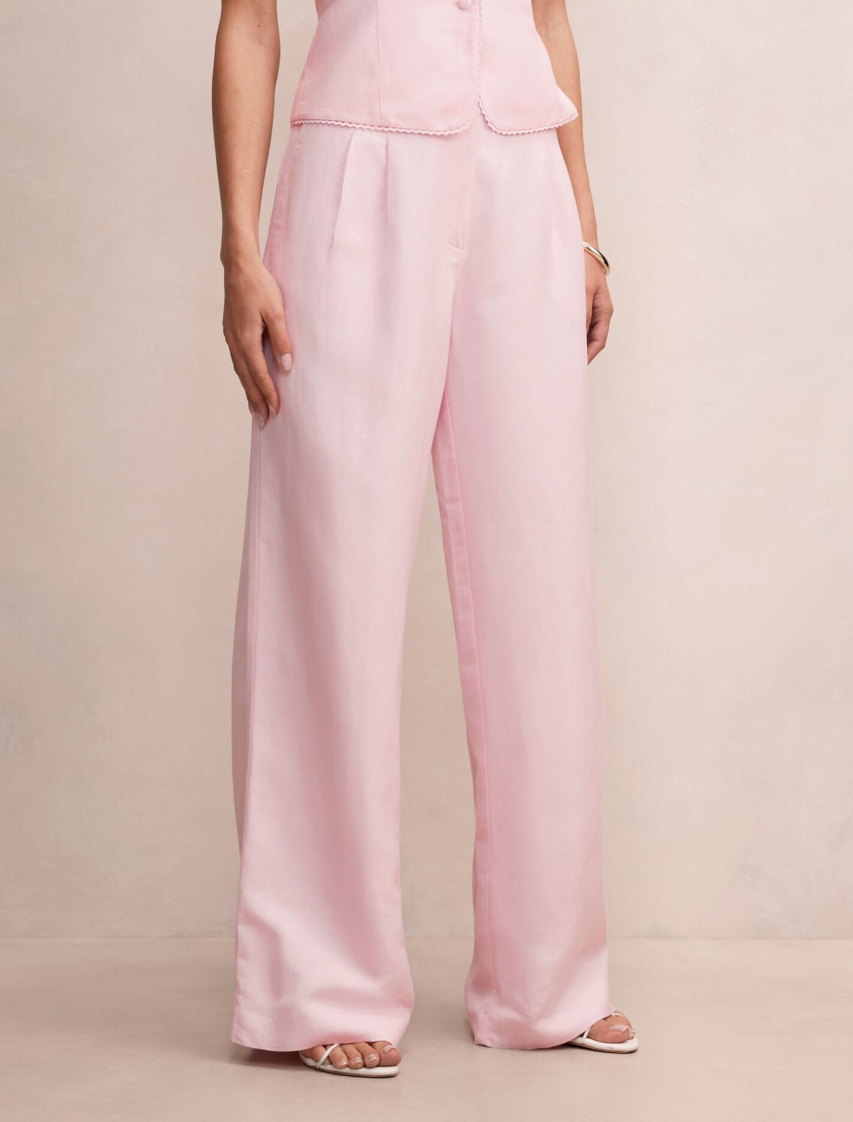 Eva Linen Wide Leg Pants Forever New