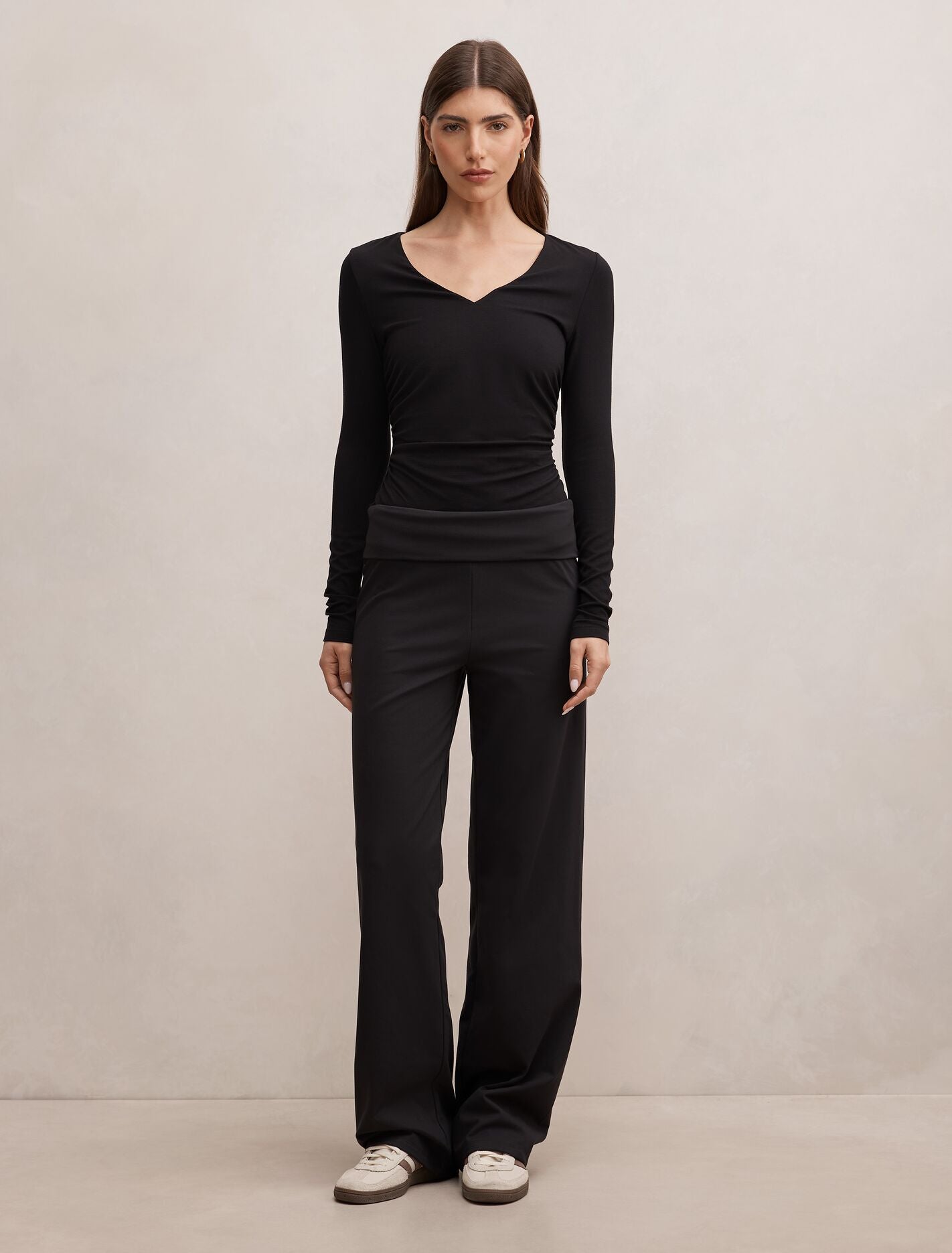 Wren Fold Waist Wide Leg Pants Forever New