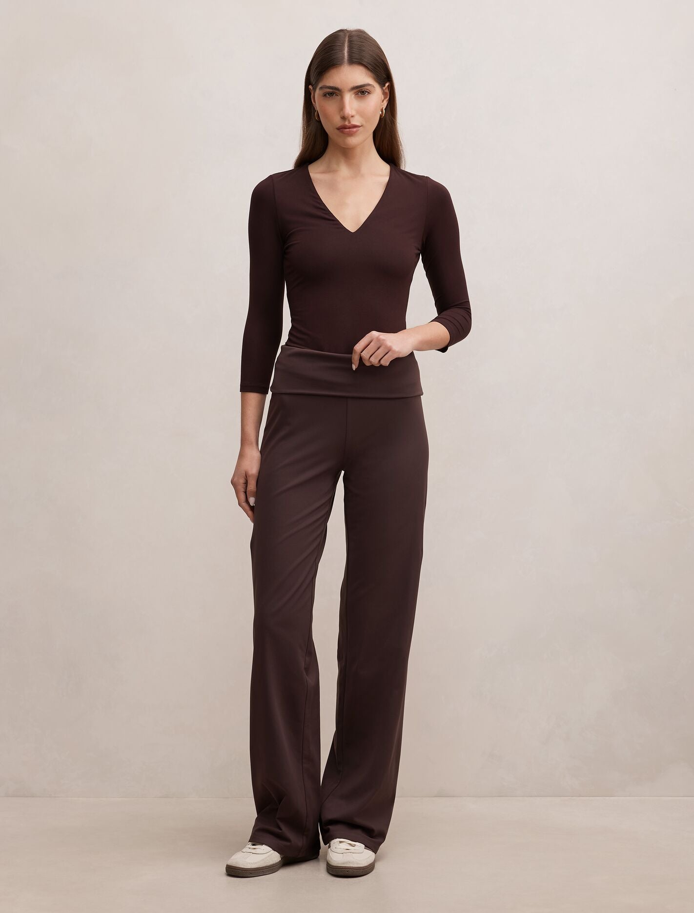 Wren Fold Waist Wide Leg Pants Forever New