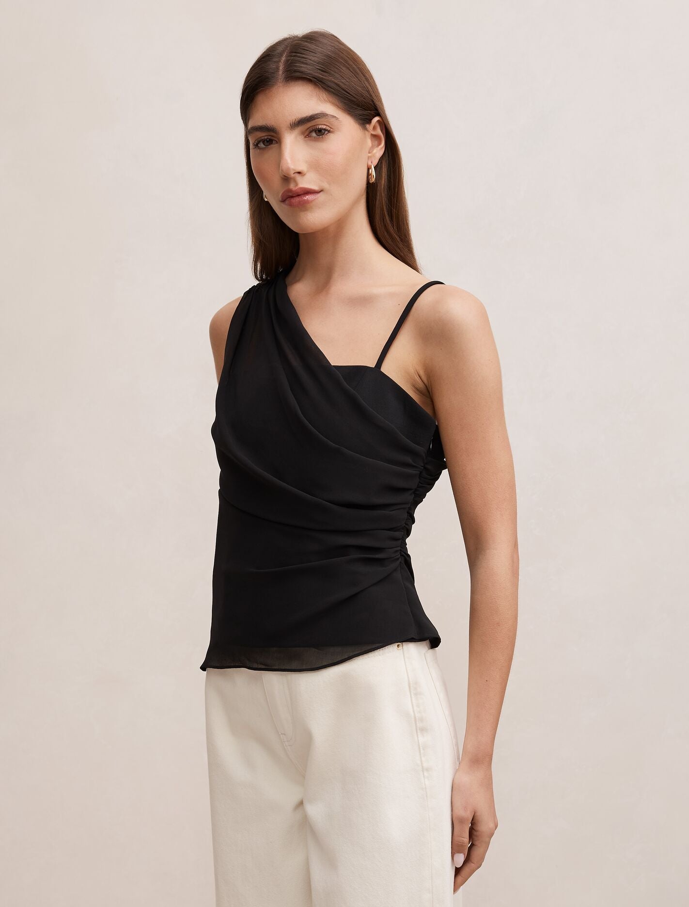 Morgan Draped Shoulder Top Forever New