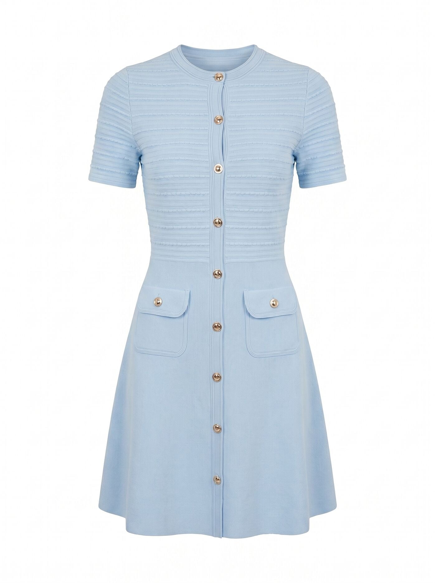 Anika Stitch Interest Knit Mini Dress Forever New