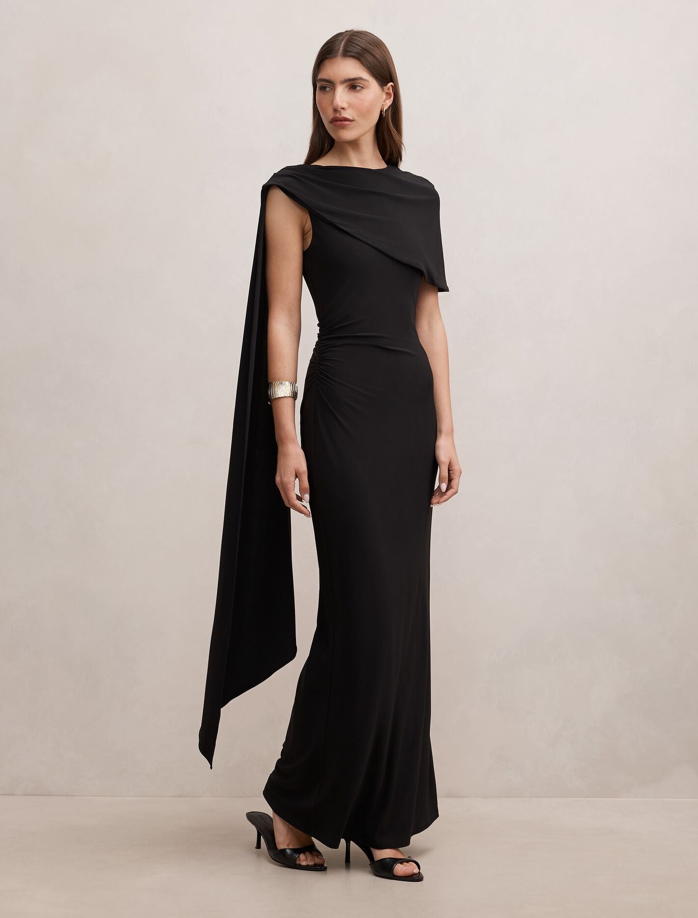 Kosa Cape Scarf Maxi Dress Forever New