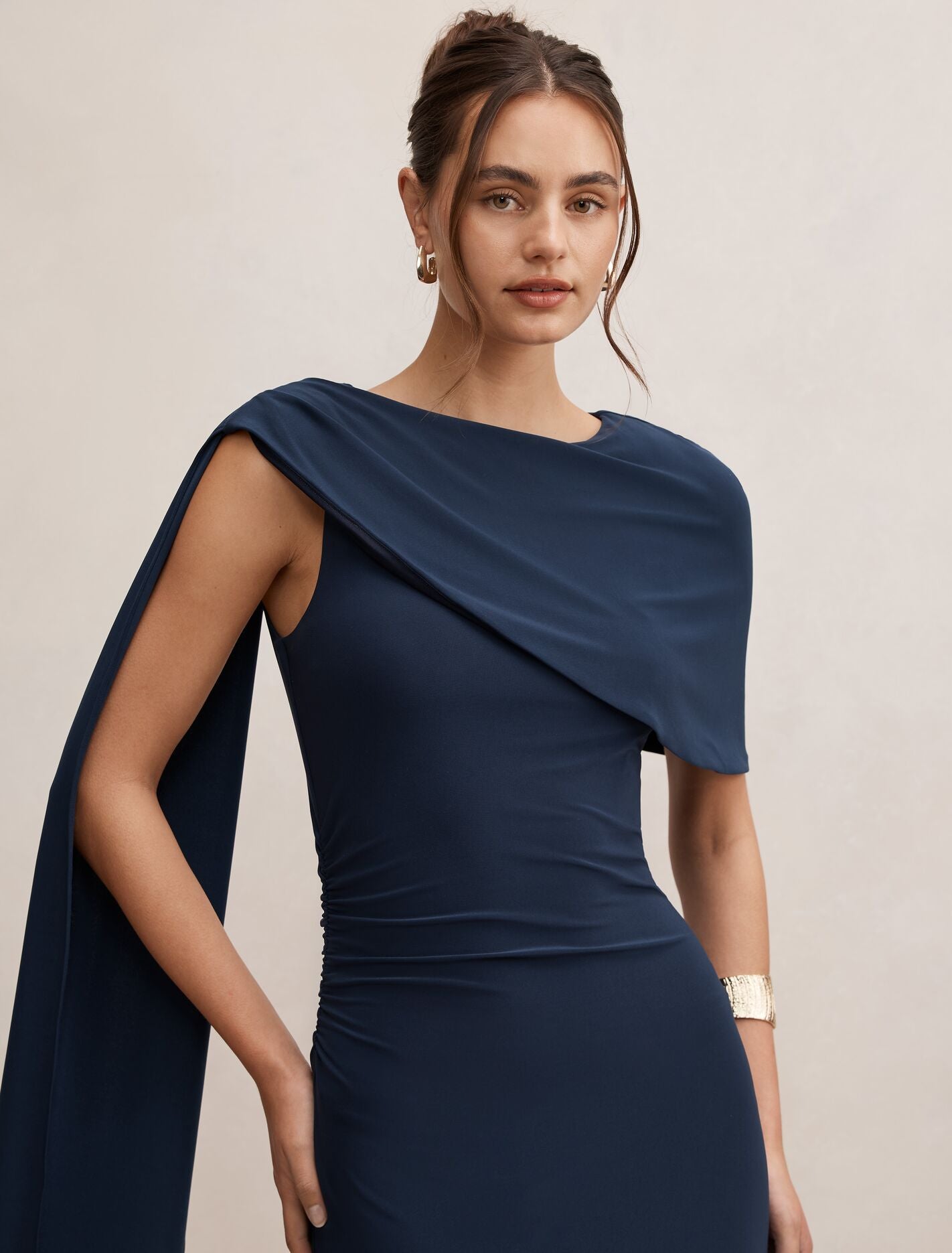 Kosa Cape Scarf Maxi Dress Forever New