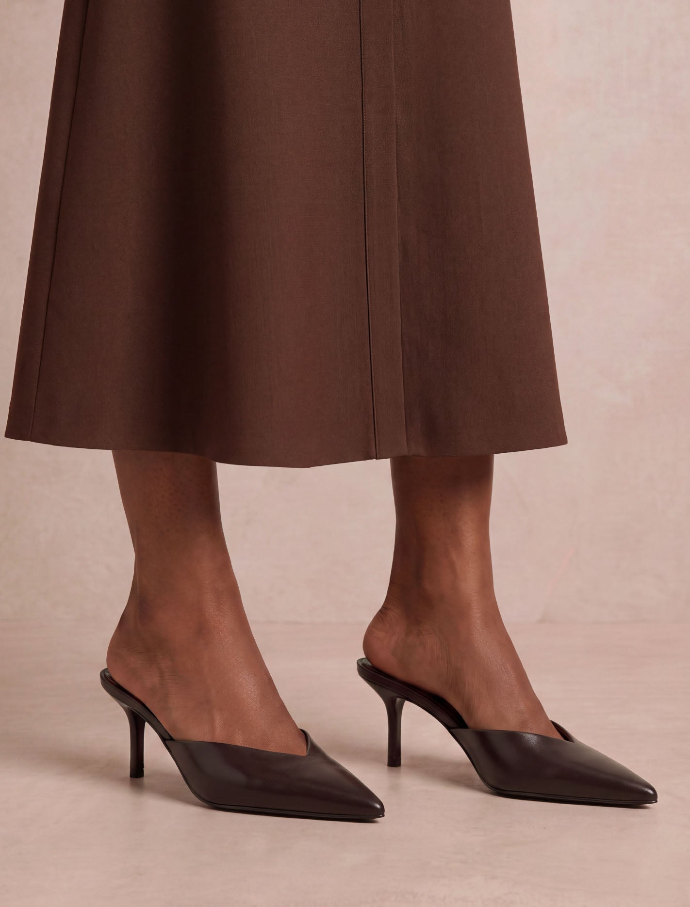 Pamela Pointed Toe Mule Heel