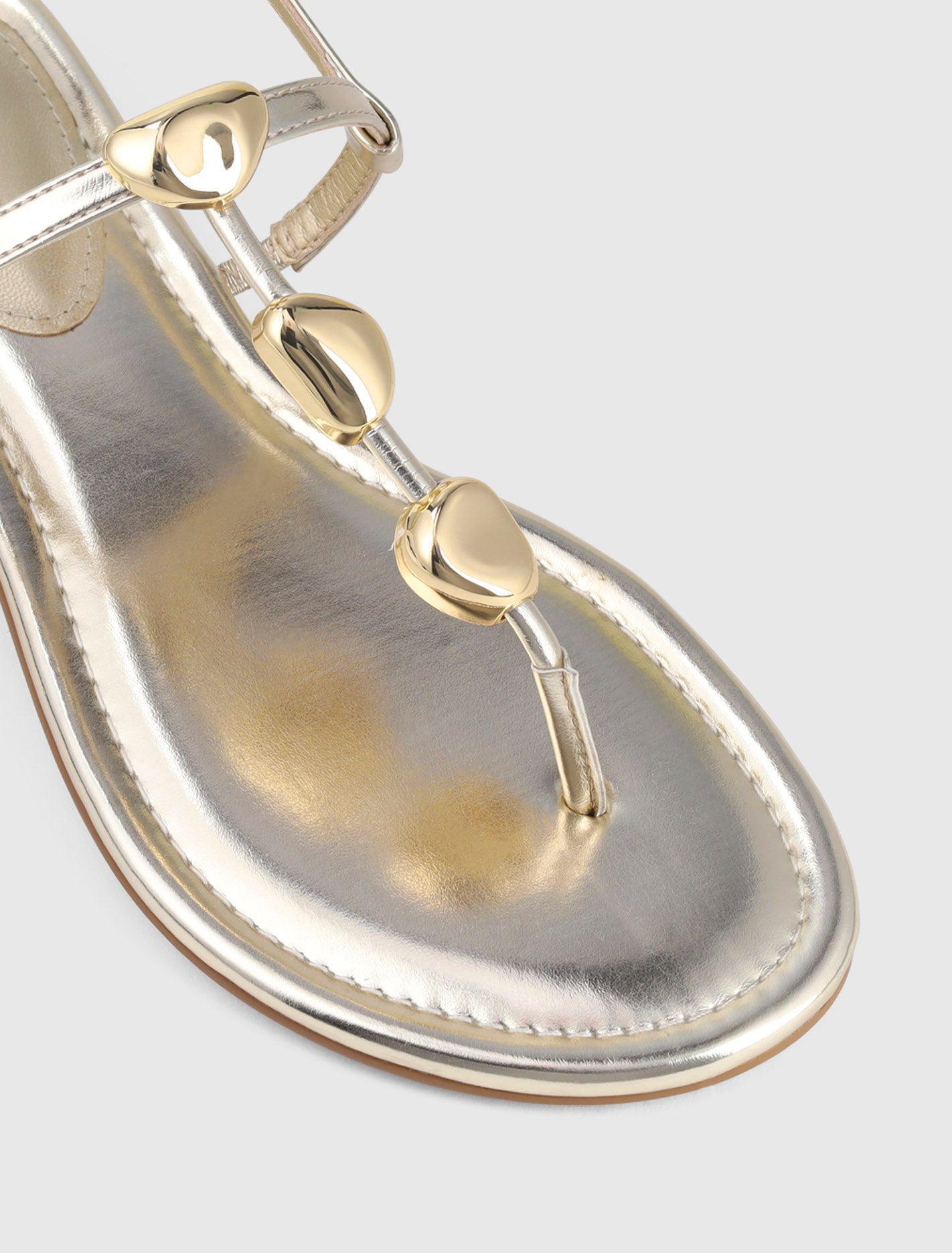 Fiona 2 Irregular Shaped Trim Flat Sandal Forever New