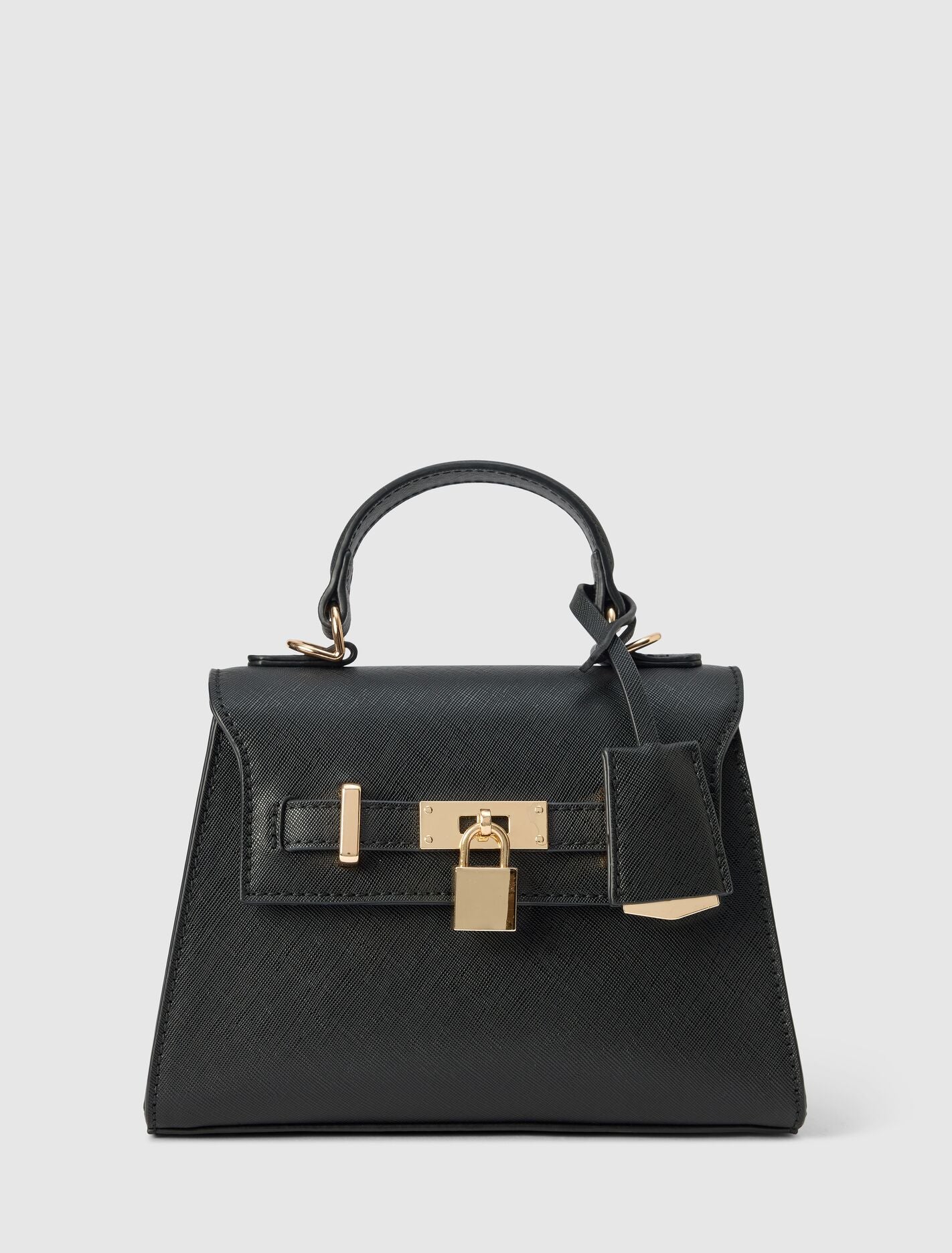 Laura Lock Top Handle Bag 0 Black Forever New