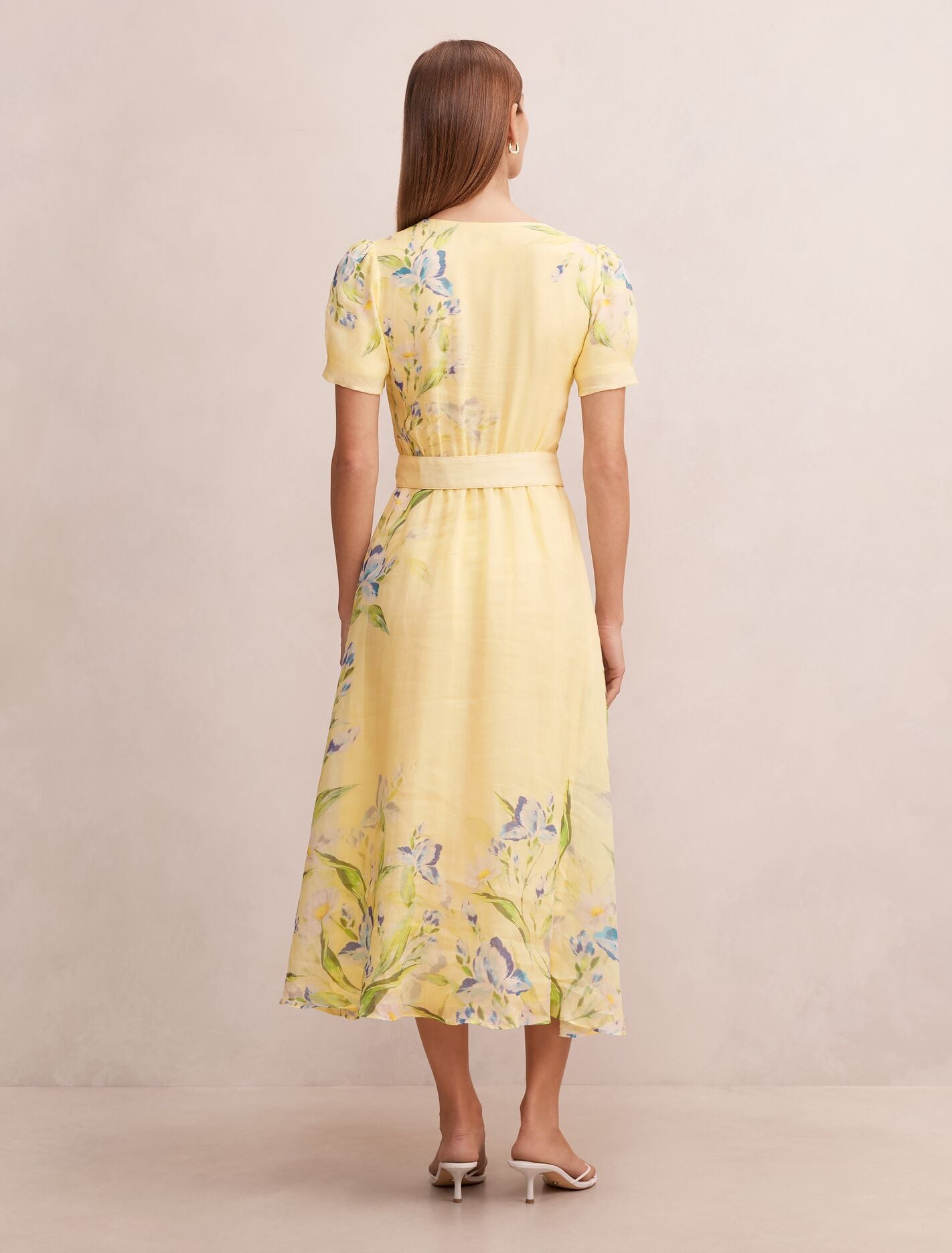 Calissa V-Neck Short Sleeve Midi Dress