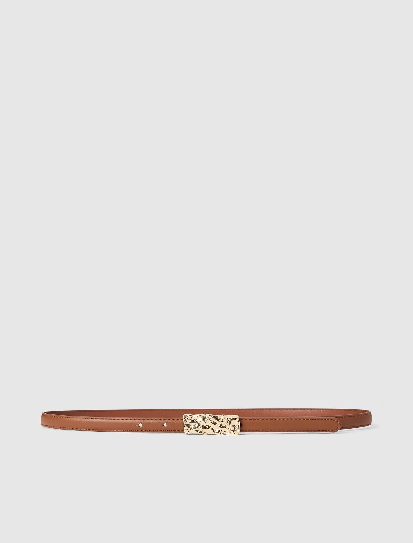 Mandy Metal Hardware Belt Tan Forever New