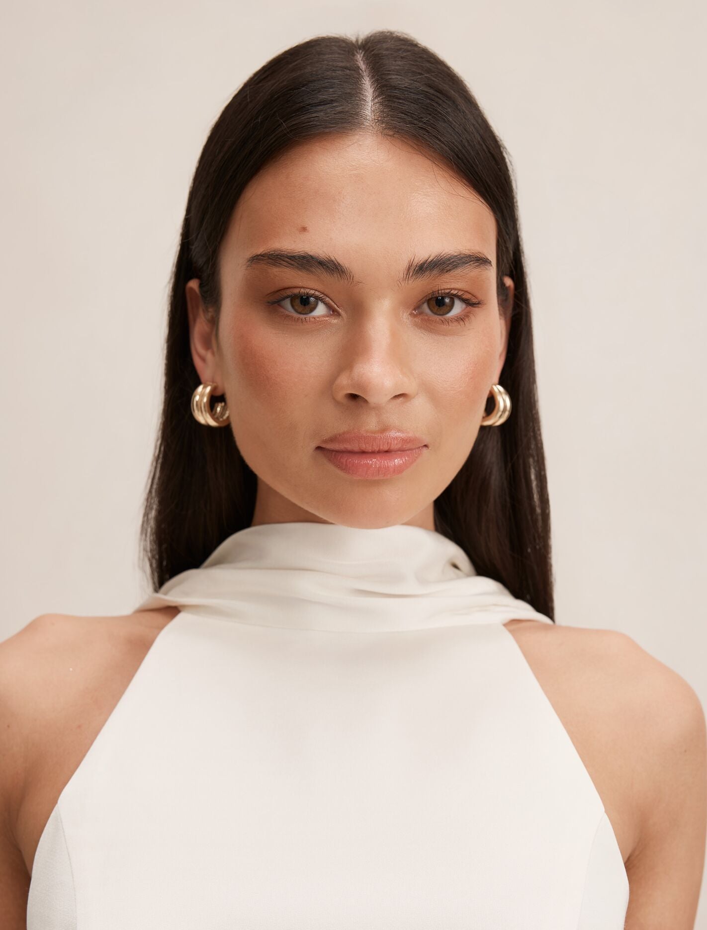 Millie High Neck Cape Top