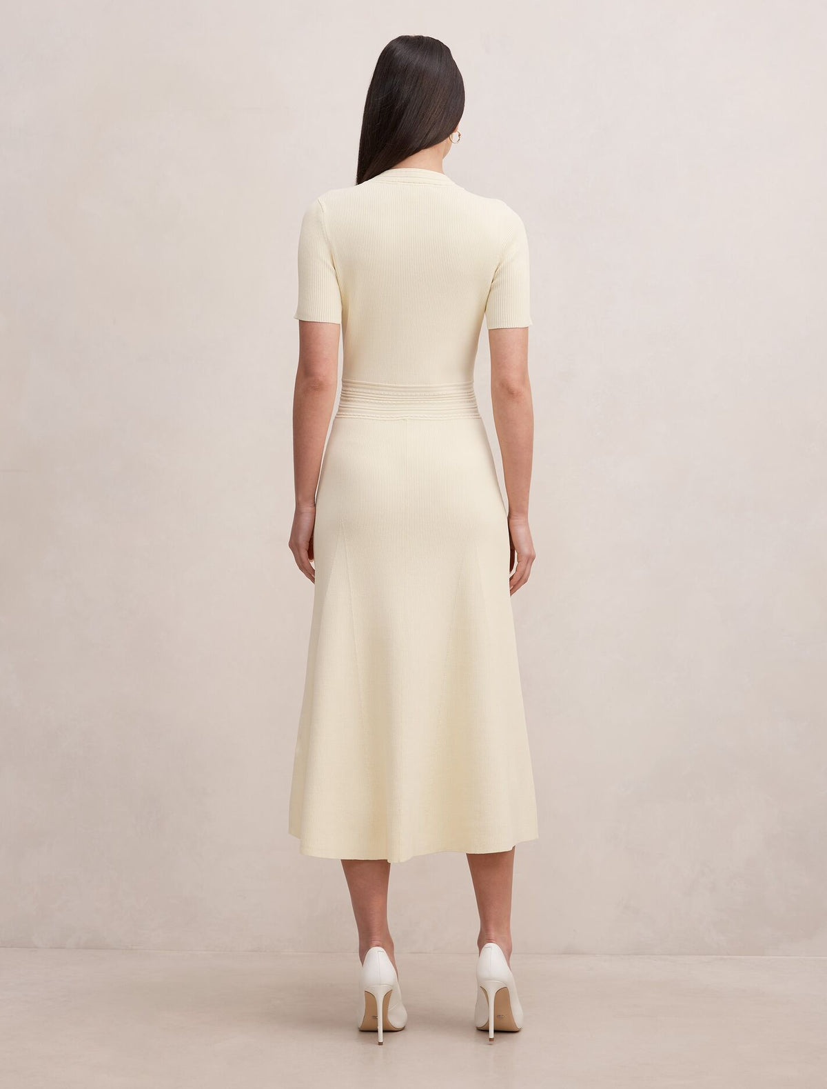 Niki V-Neck Stitch Knit Dress Forever New