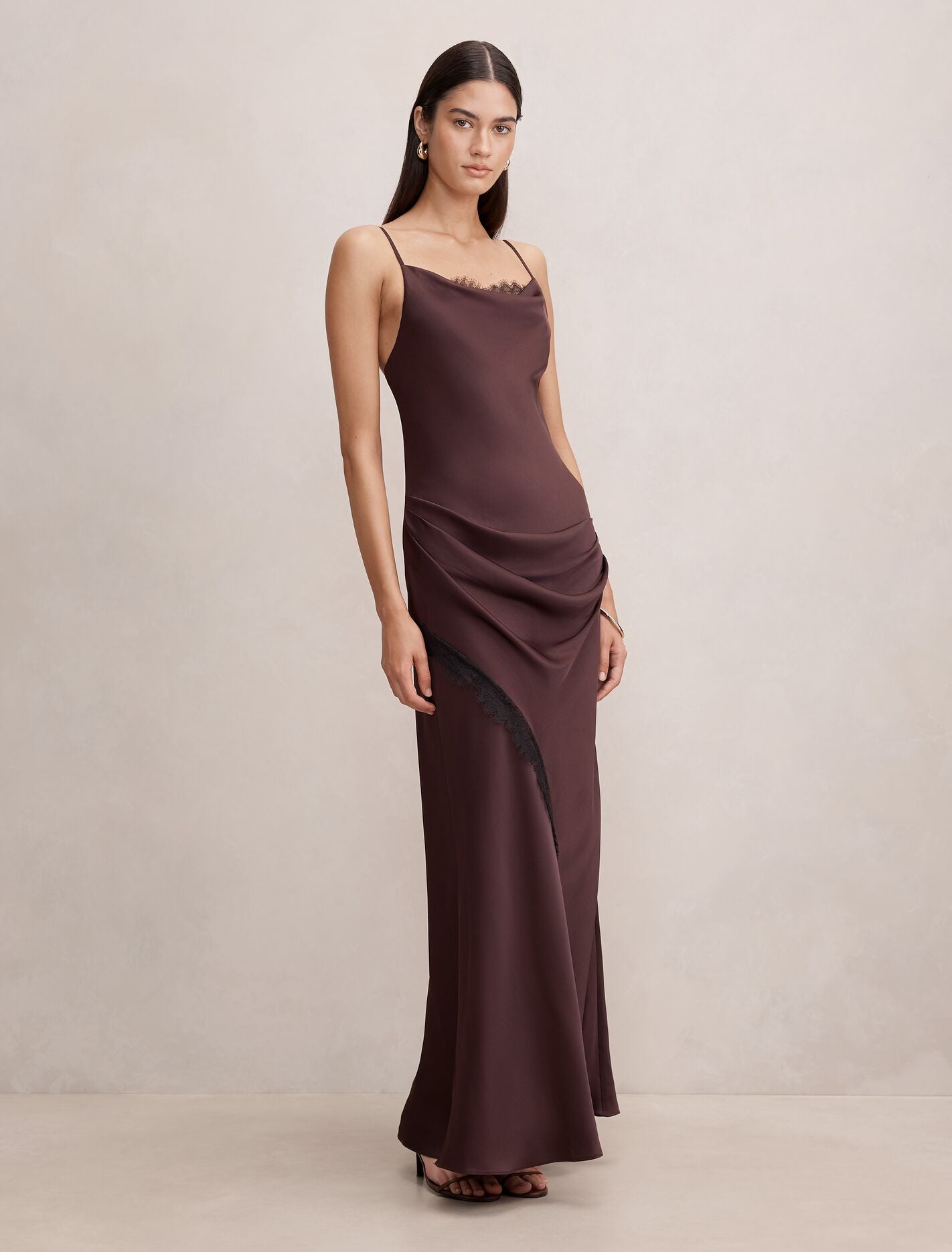 Ivara Lace Cowl Maxi Dress Forever New