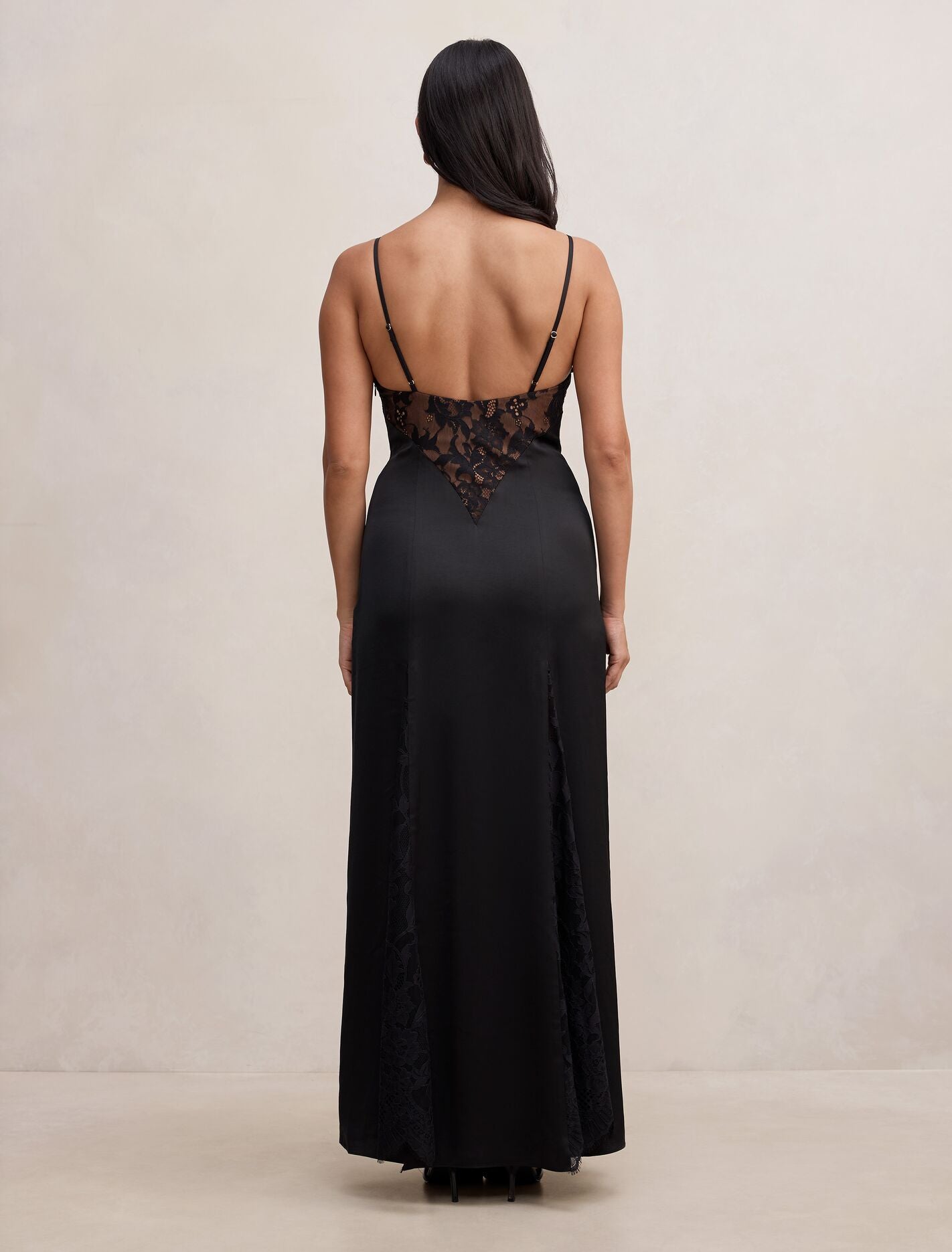 Salome V Neck Lace Maxi Dress Forever New