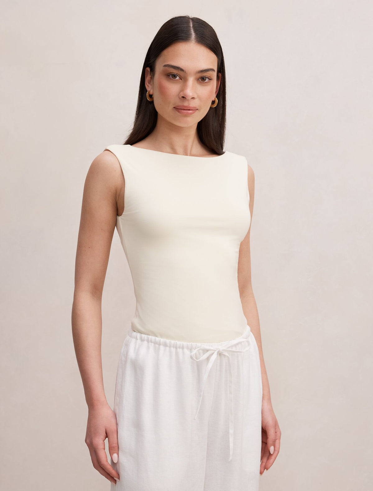Bonnie Scoop Back Tank Top Forever New