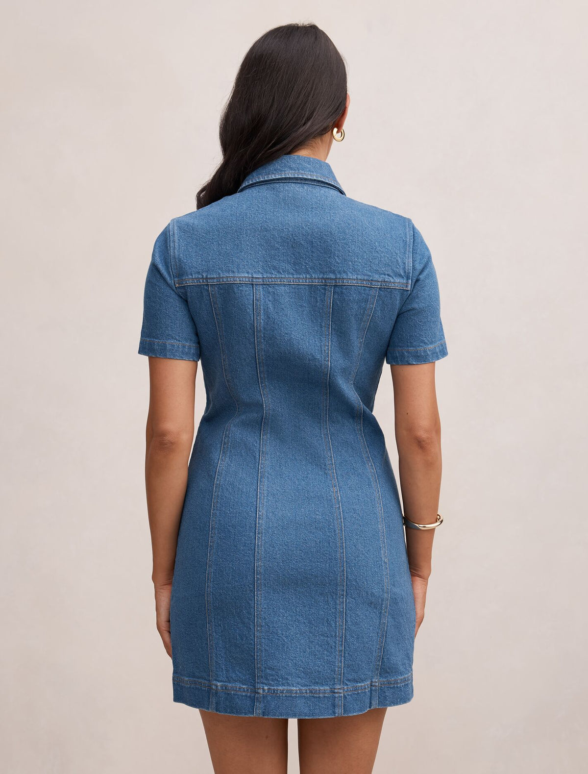 Sophia Mini Denim Shirt Dress Forever New