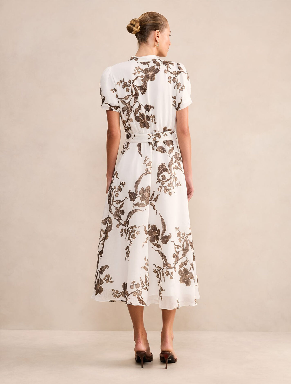 Bree Printed Shirt Midi Dress Forever New