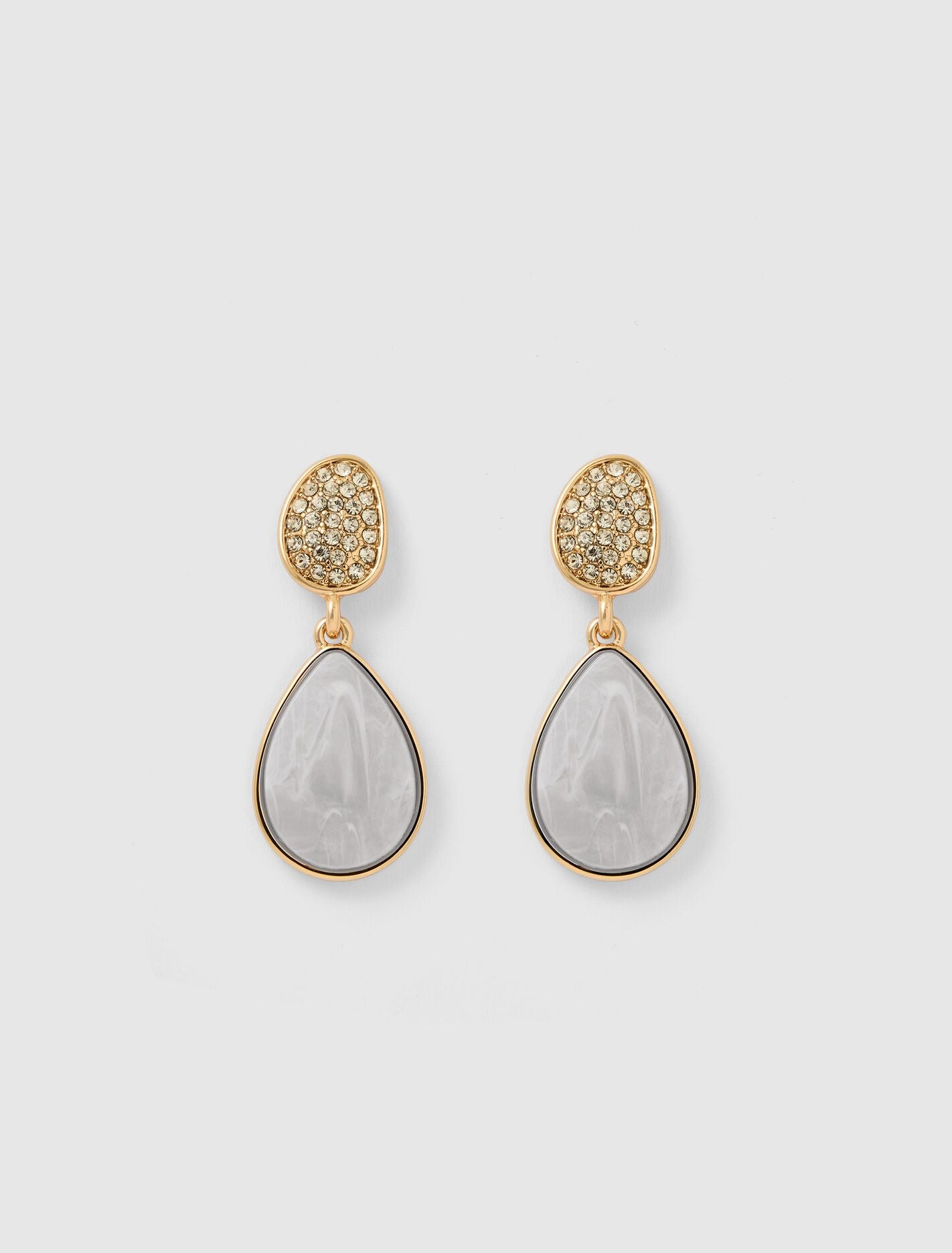 Rosemary Stone Earrings 0 Ivory Gold Forever New