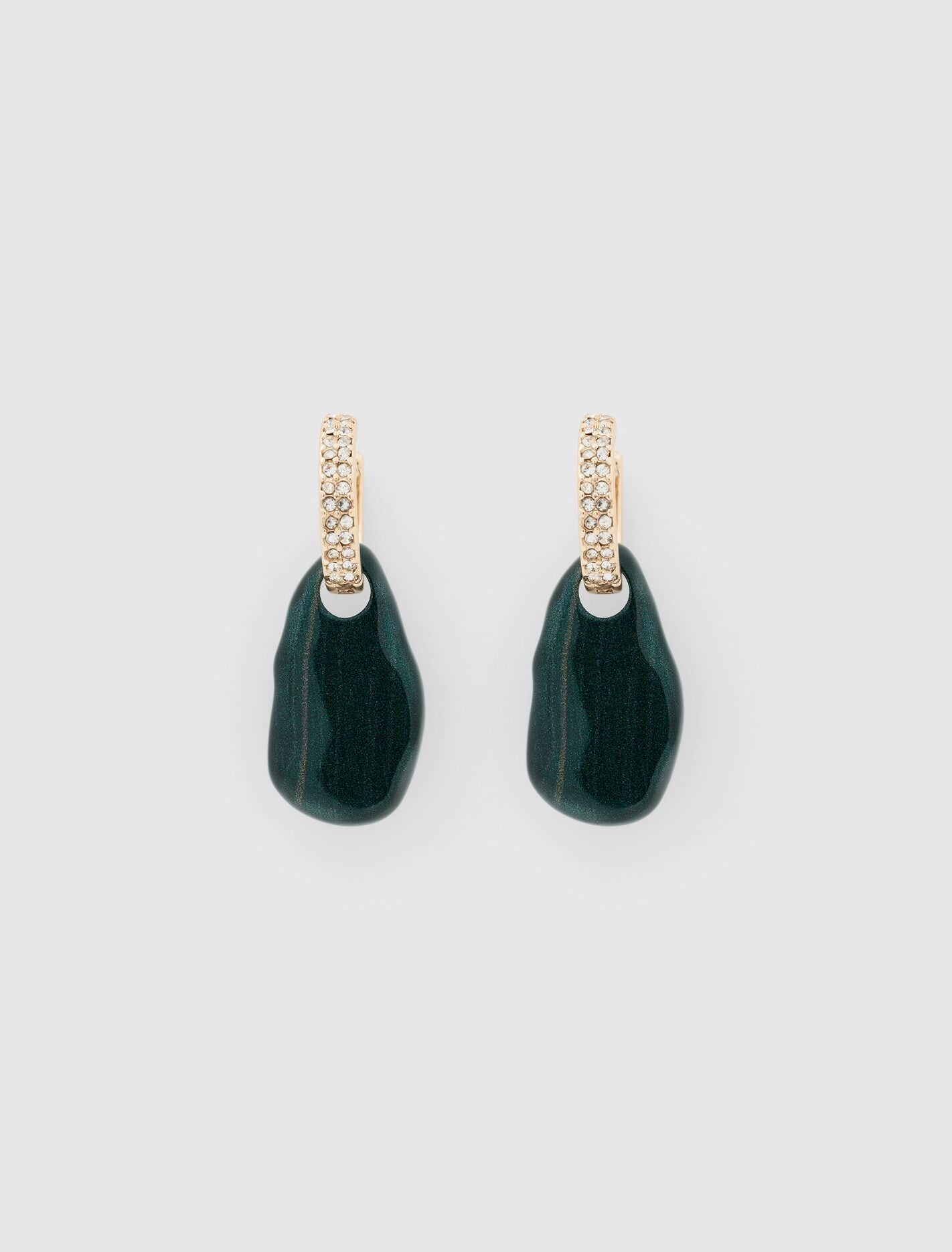 Signature Prudence Earrings 0 Green Gold Forever New