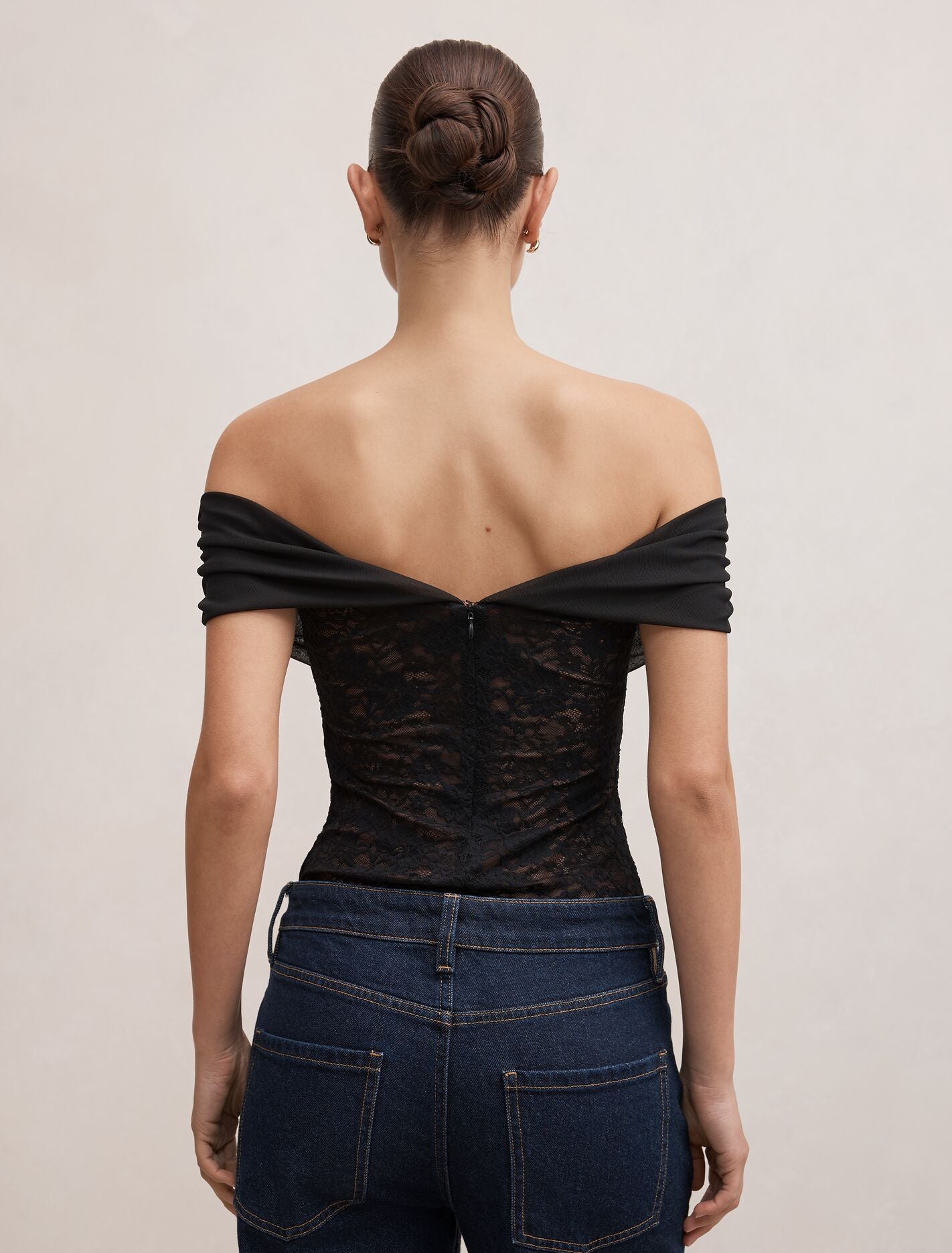Lily Lace Bardot Top Forever New