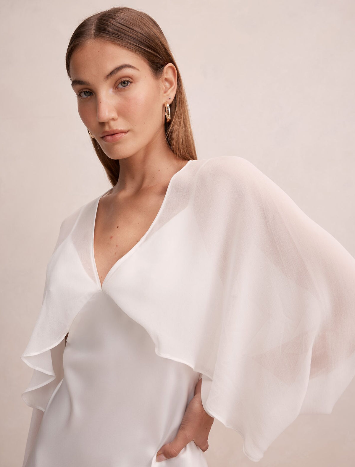 Electra Sleeve Cape Maxi Dress Forever New