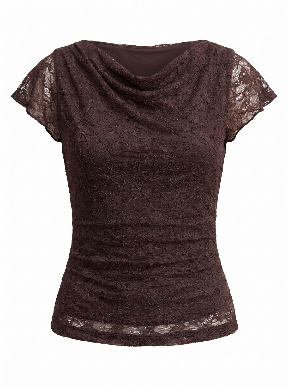 Hyacinth Lace Flutter Sleeve Top Forever New
