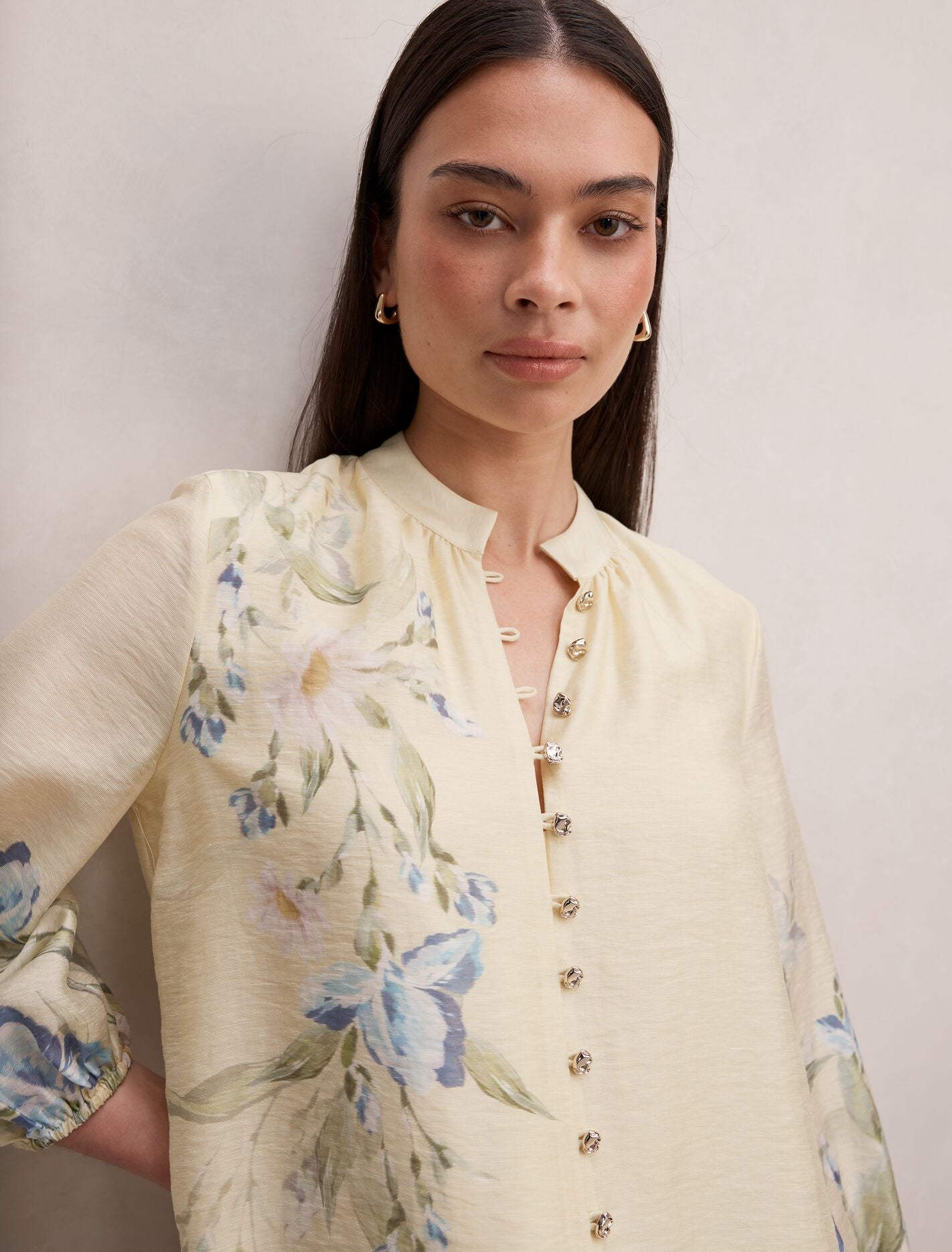 Dolly Placement Print Blouse Forever New