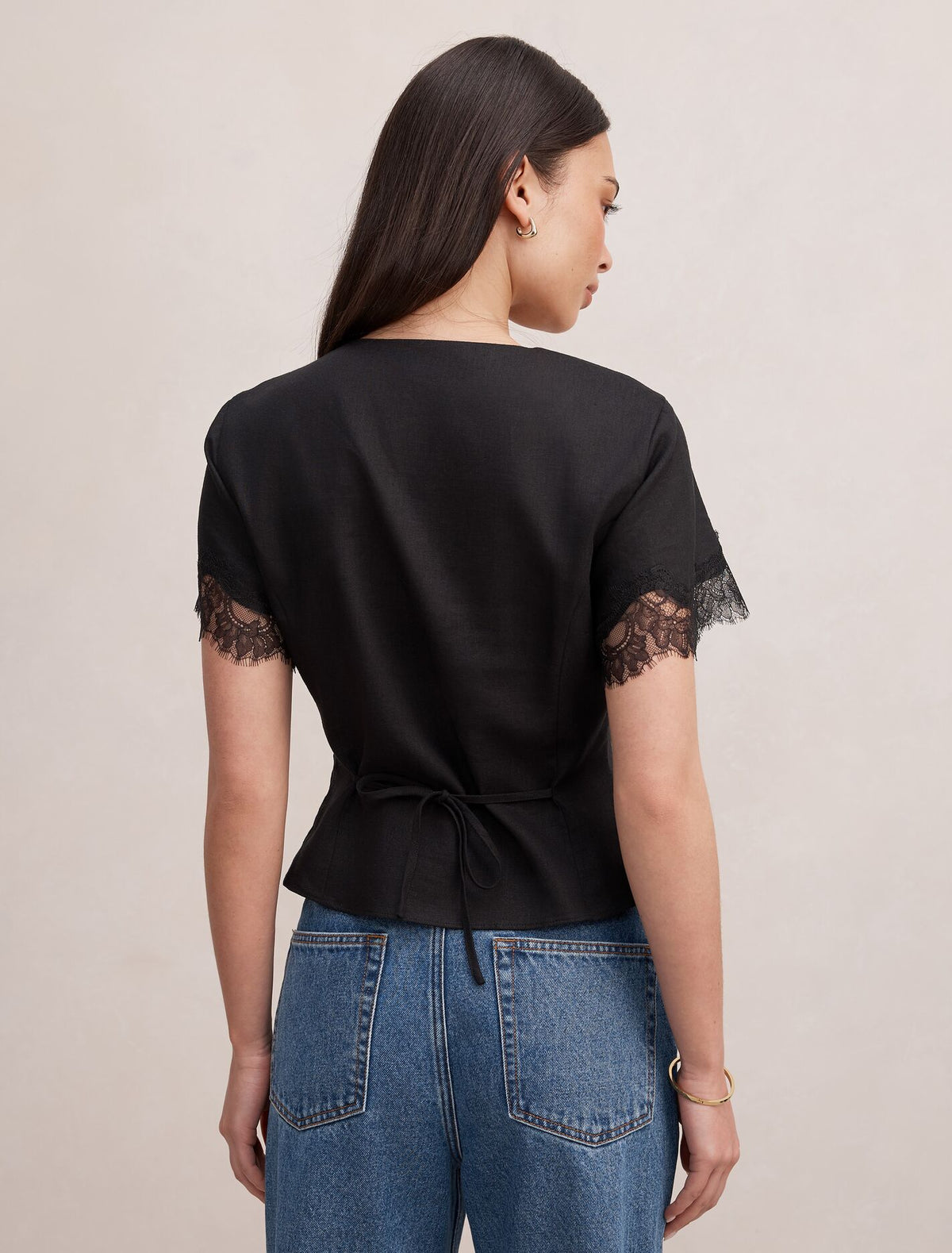Ingrid Lace Trim Blouse Forever New