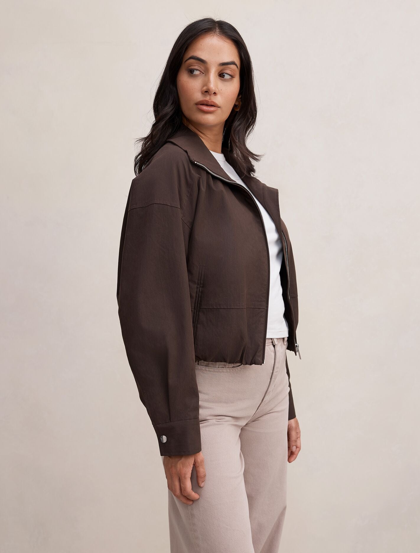 Brooke Funnel Neck Jacket Forever New