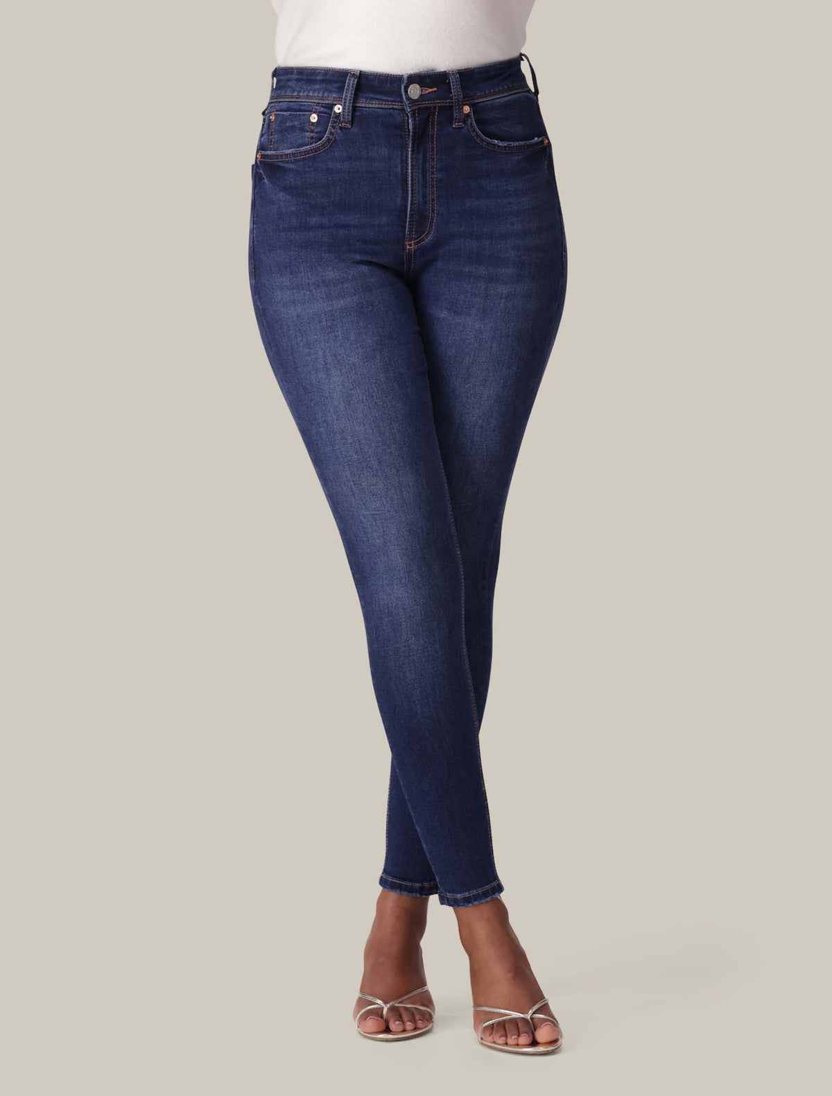 Hayley High-Rise Sculpt Skinny Jeans Dark Wash Forever New