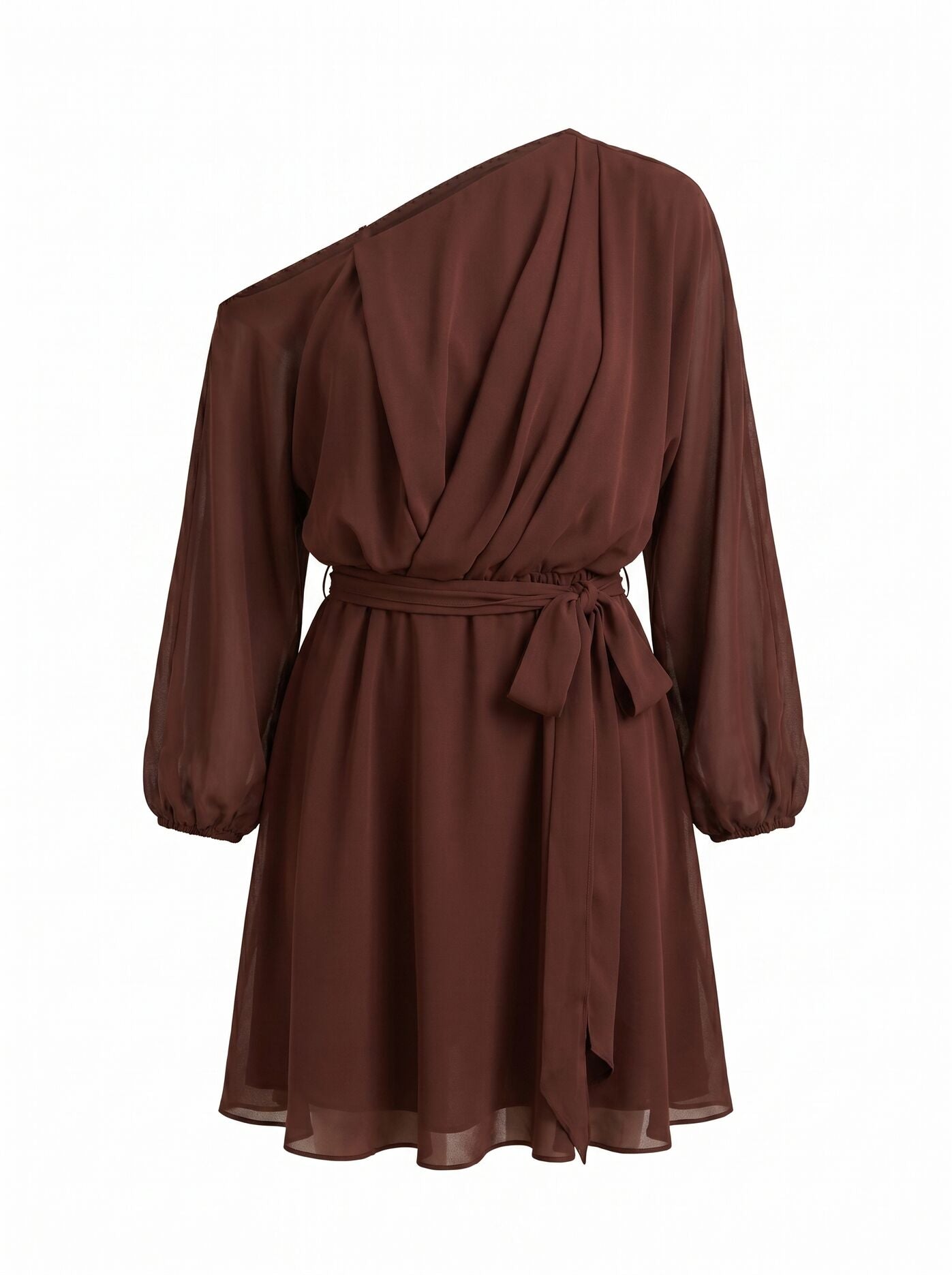 Samantha Tipped Draped Mini Dress