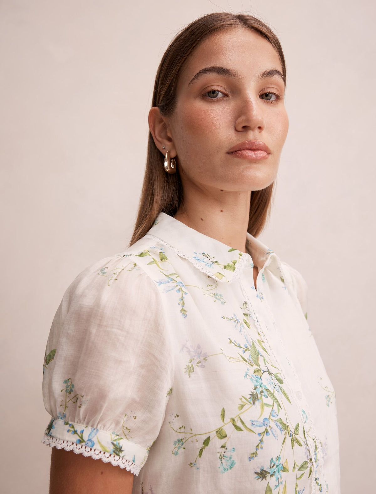 Posie Lace Detail Blouse Forever New