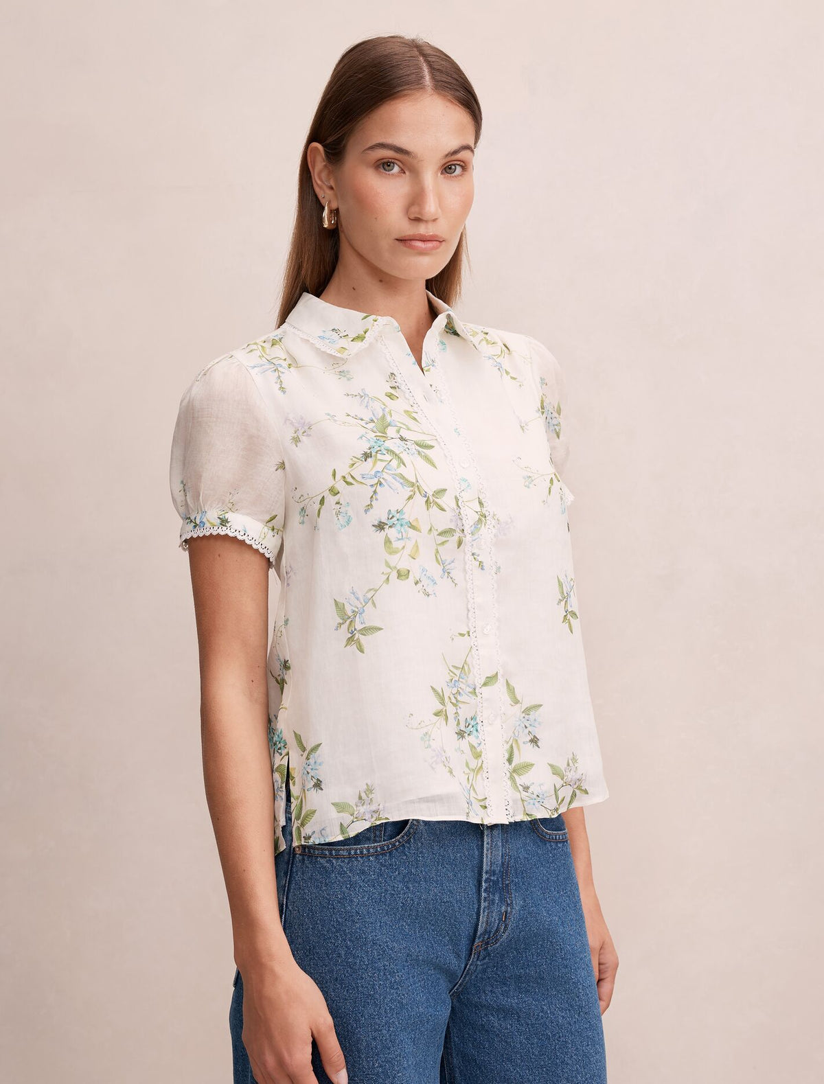Posie Lace Detail Blouse Forever New
