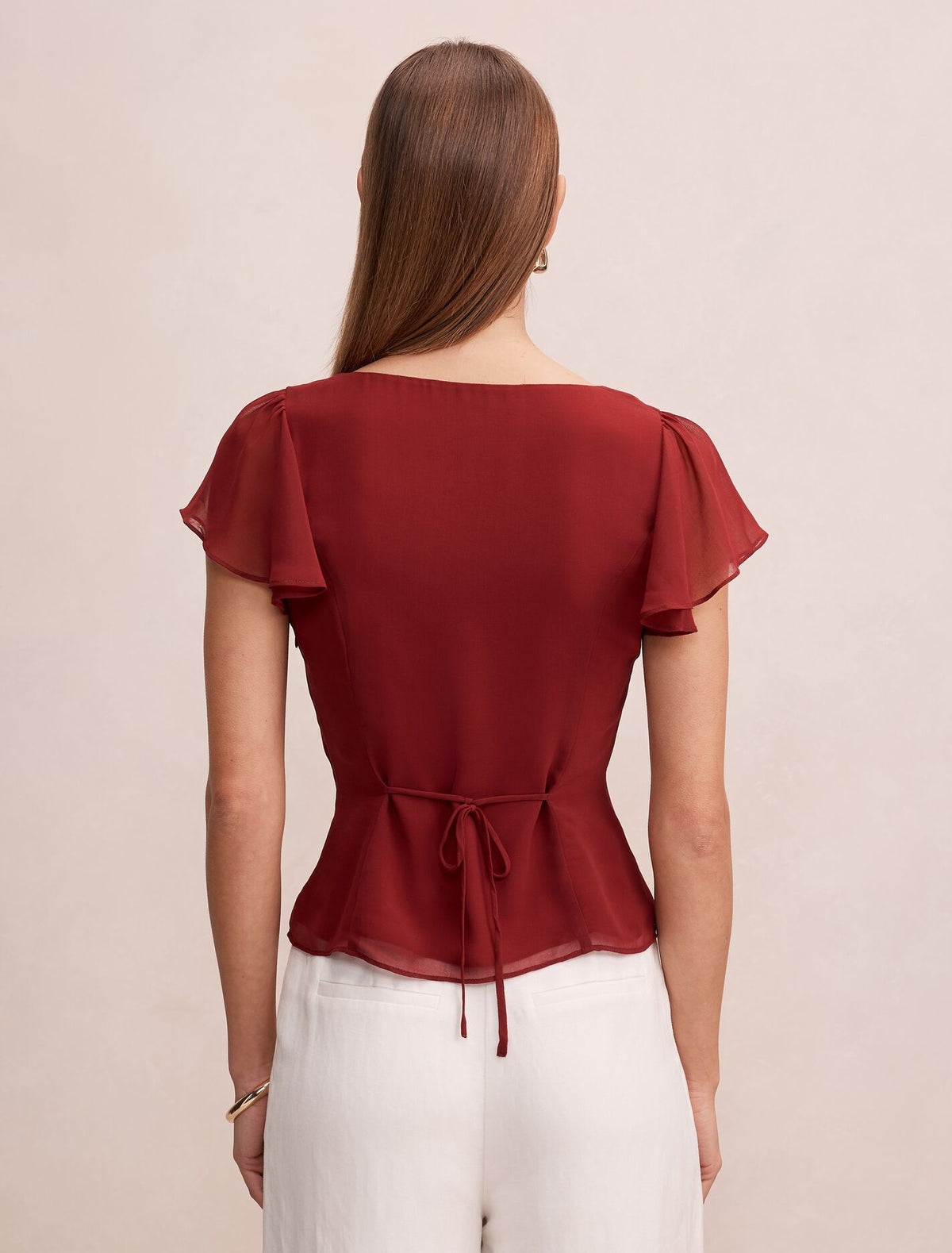 Pippa Flutter Sleeve Blouse Forever New