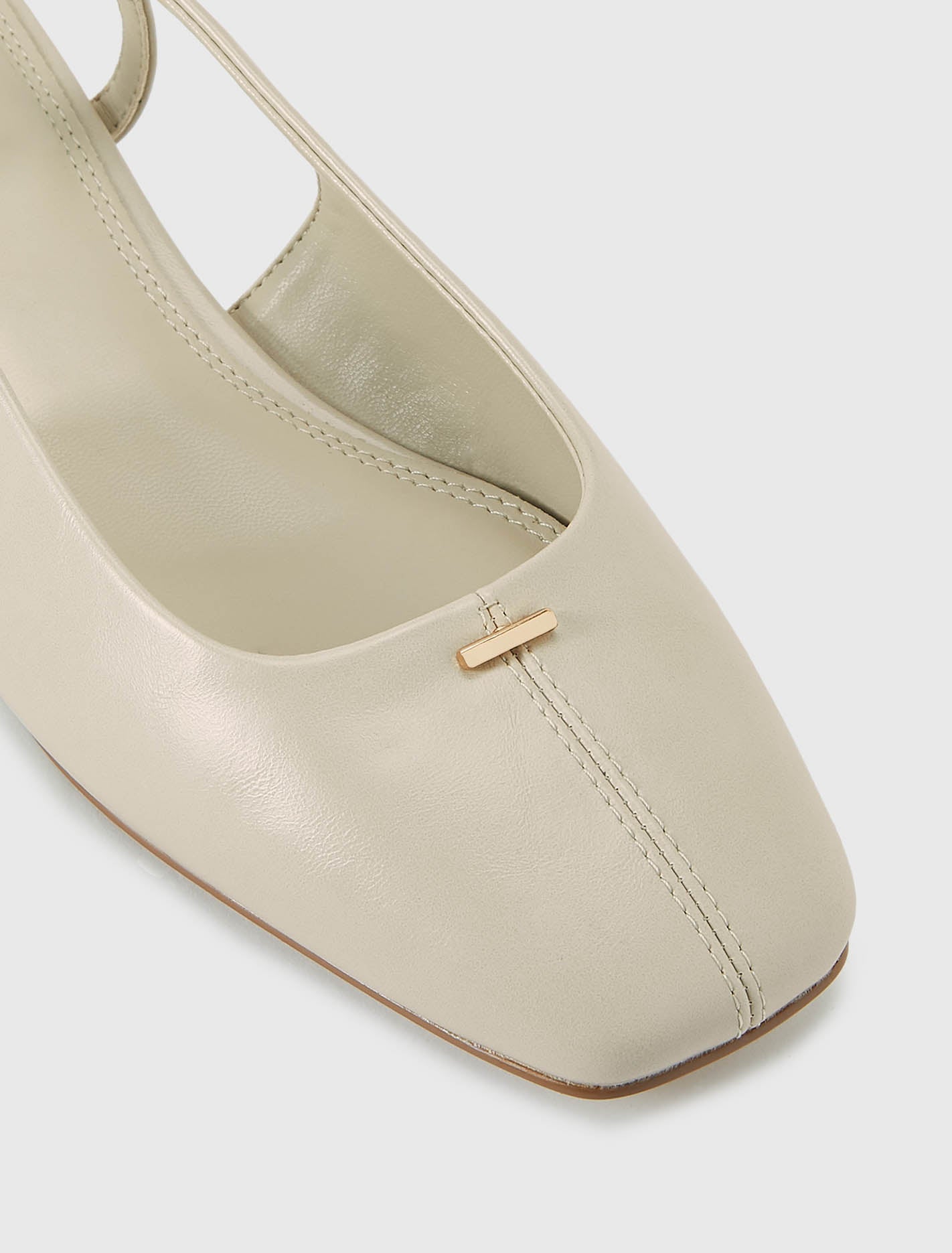 Grace Centre Seam Detail Slingback Flat