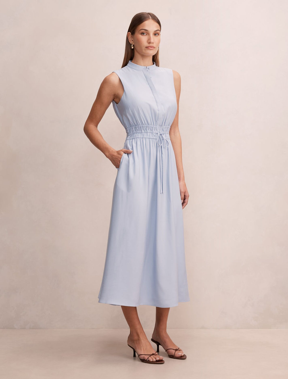 Laura Elastic Waist Midi Dress Forever New