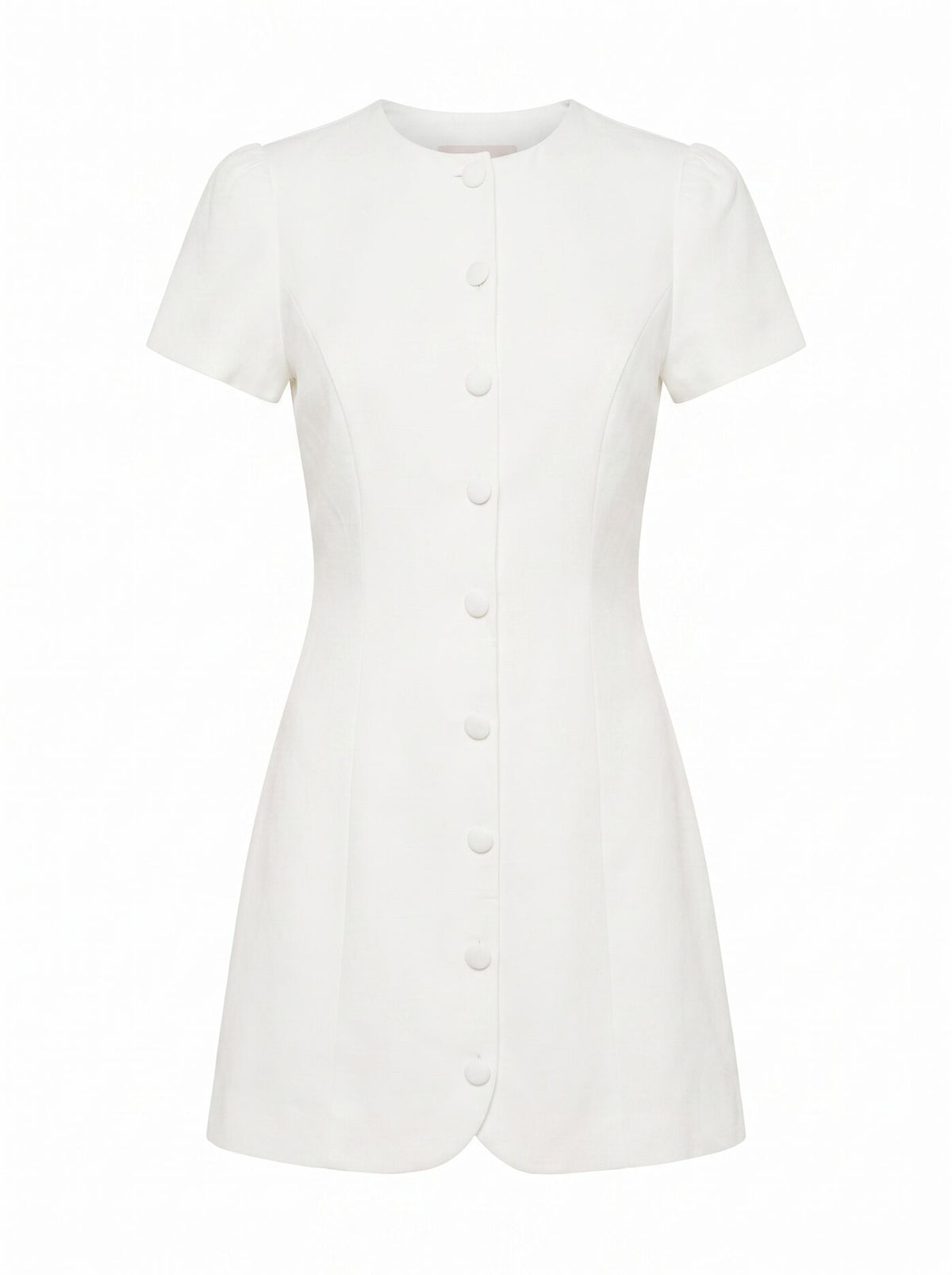 Elinda Button Up Linen Mini Dress