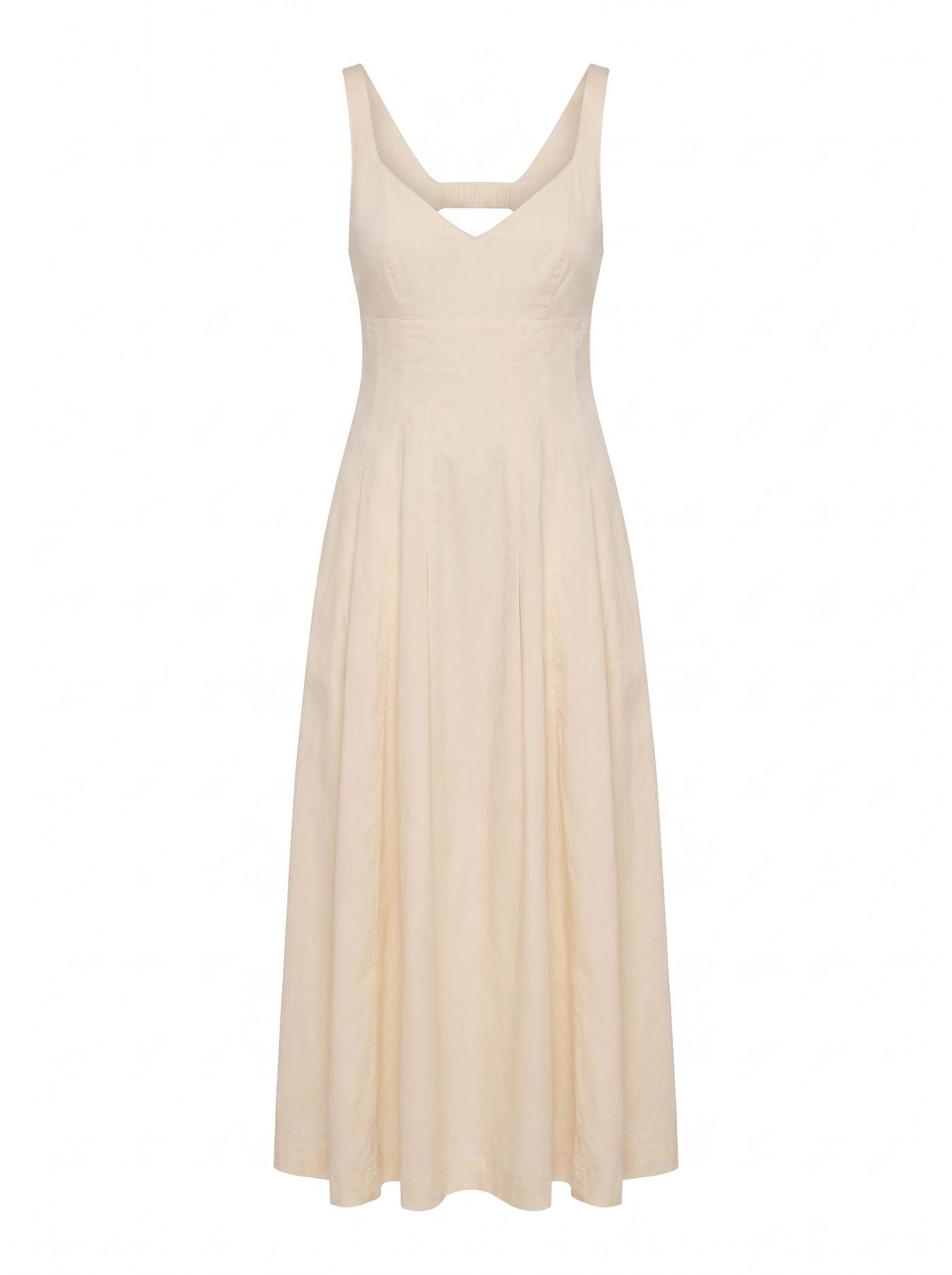 Chessy Seamed Cotton Midi Dress Forever New